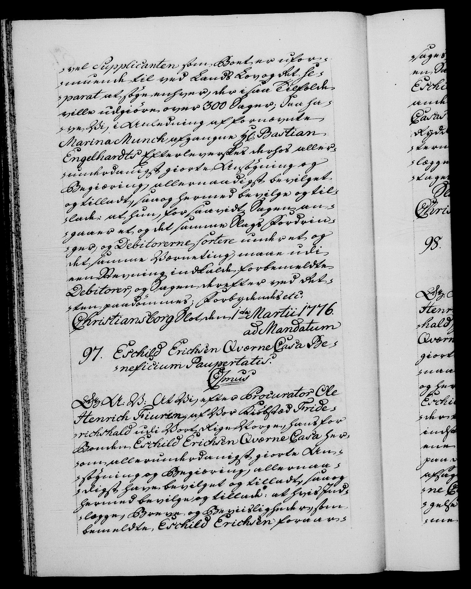 Danske Kanselli 1572-1799, RA/EA-3023/F/Fc/Fca/Fcaa/L0047: Norske registre, 1776-1778, p. 67b