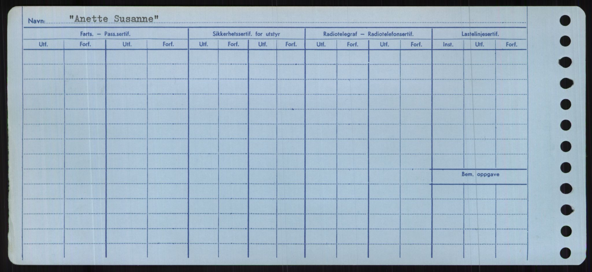 Sjøfartsdirektoratet med forløpere, Skipsmålingen, RA/S-1627/H/Hc/L0001: Lektere, A-Y, p. 14