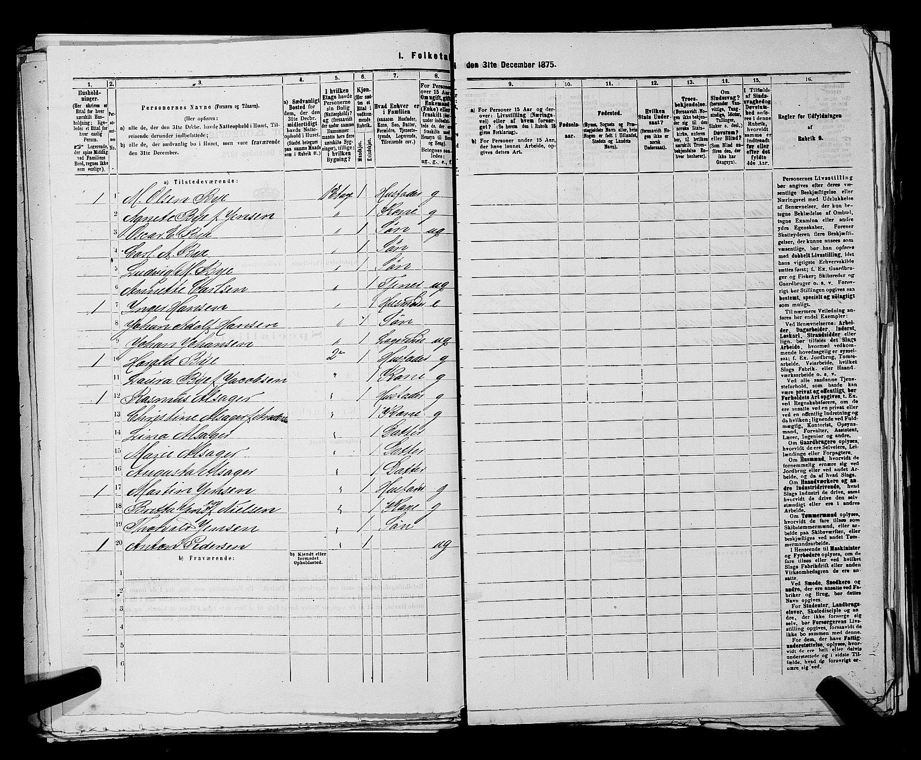 RA, 1875 census for 0301 Kristiania, 1875, p. 7235