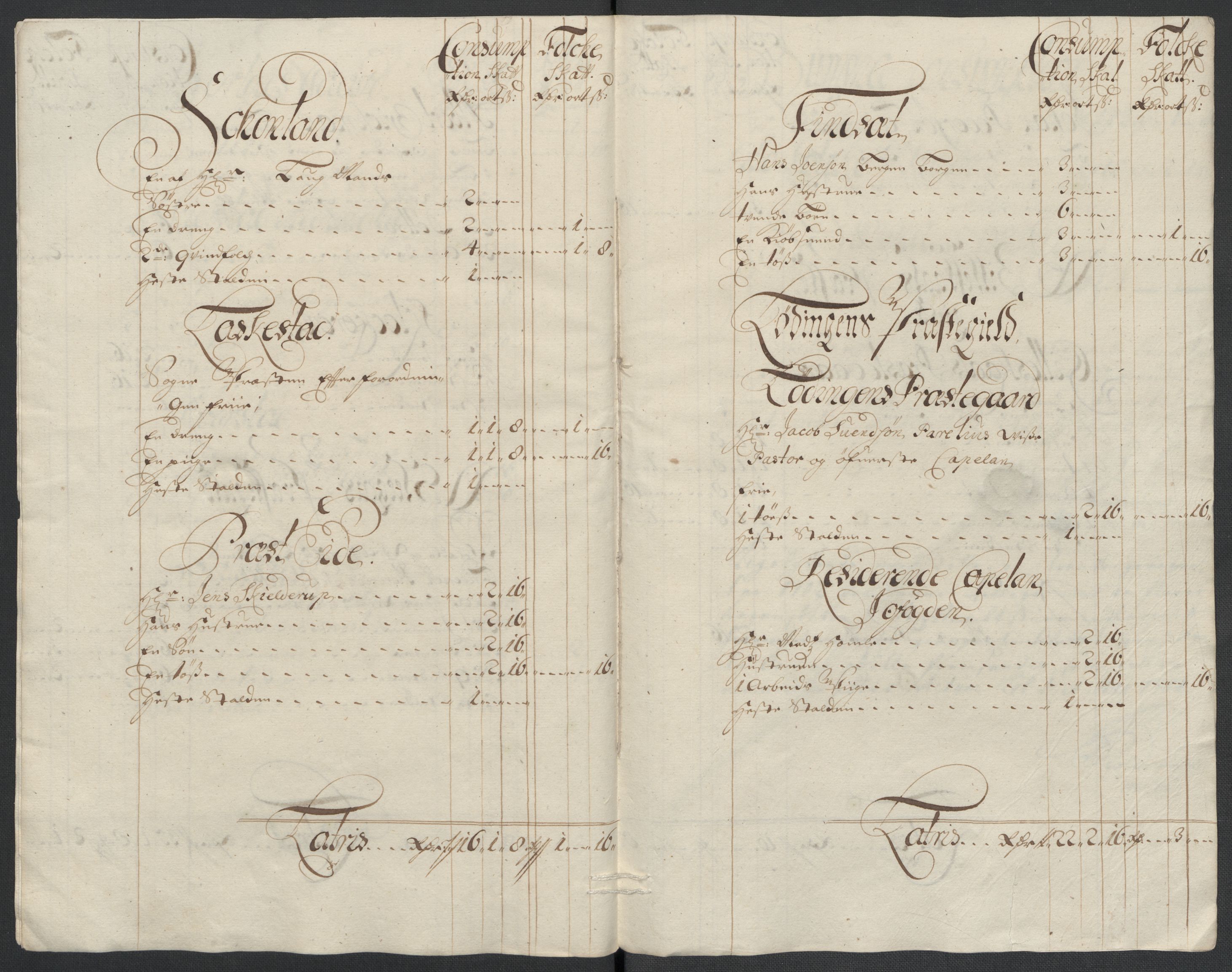 Rentekammeret inntil 1814, Reviderte regnskaper, Fogderegnskap, AV/RA-EA-4092/R66/L4581: Fogderegnskap Salten, 1707-1710, p. 127