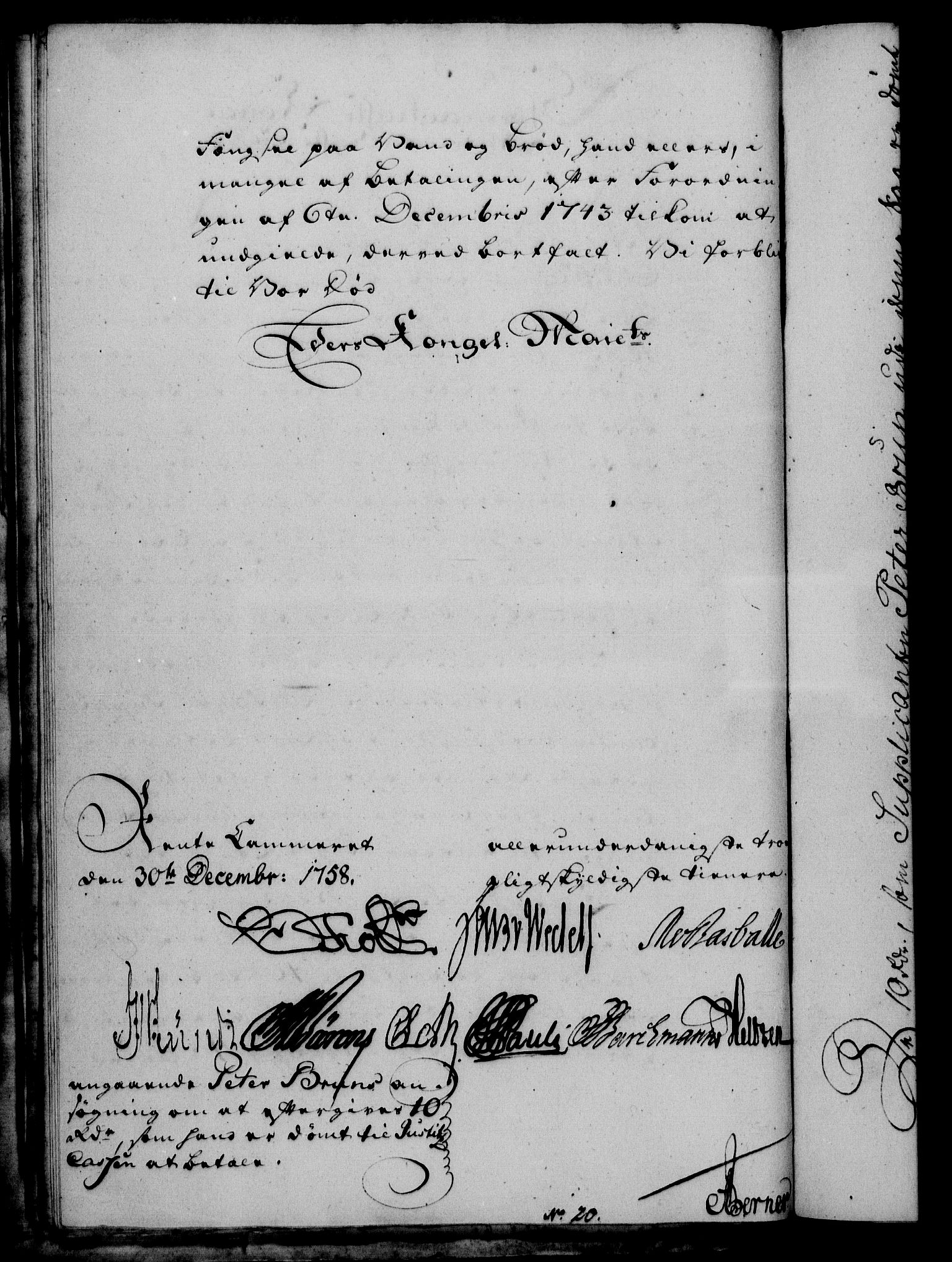 Rentekammeret, Kammerkanselliet, AV/RA-EA-3111/G/Gf/Gfa/L0041: Norsk relasjons- og resolusjonsprotokoll (merket RK 52.41), 1759, p. 46