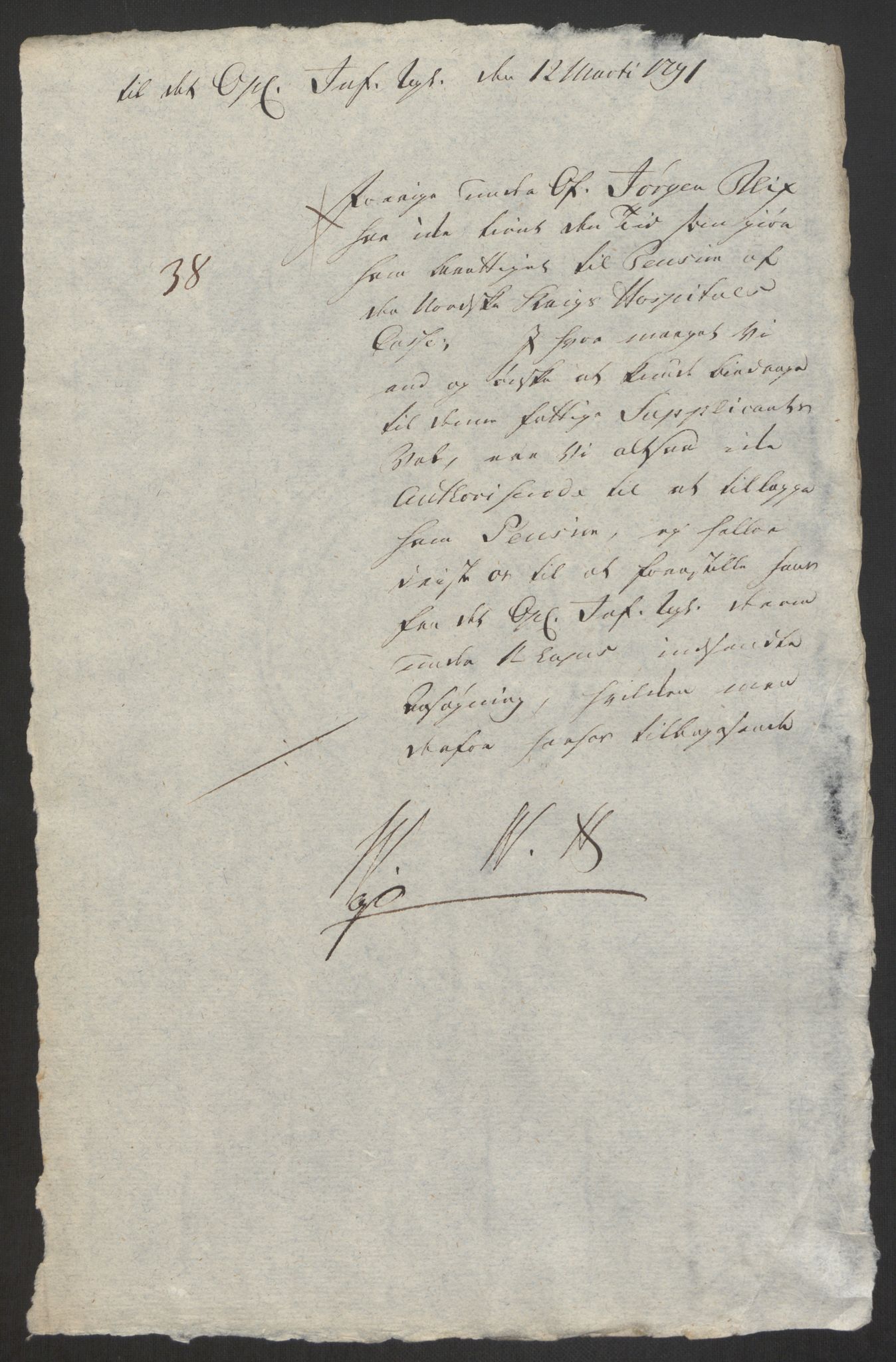 Forsvaret, Den norske kvesthuskasse/krigshospitalkasse, AV/RA-RAFA-1887/F/Fa/L0008: Konsepter, 1790-1793, p. 417