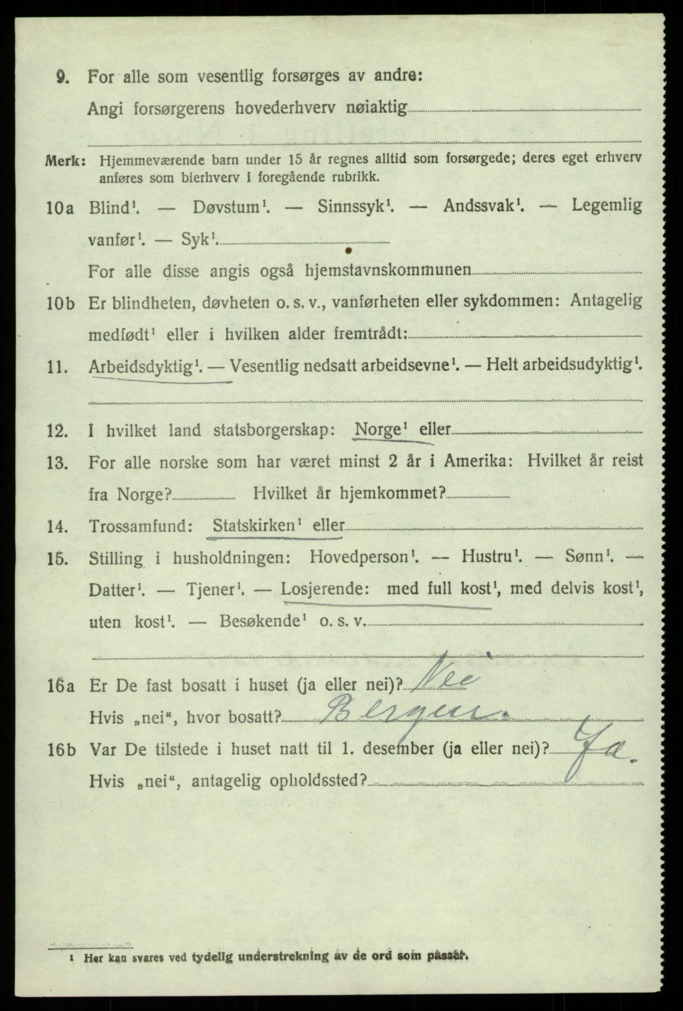 SAB, 1920 census for Sund, 1920, p. 3872