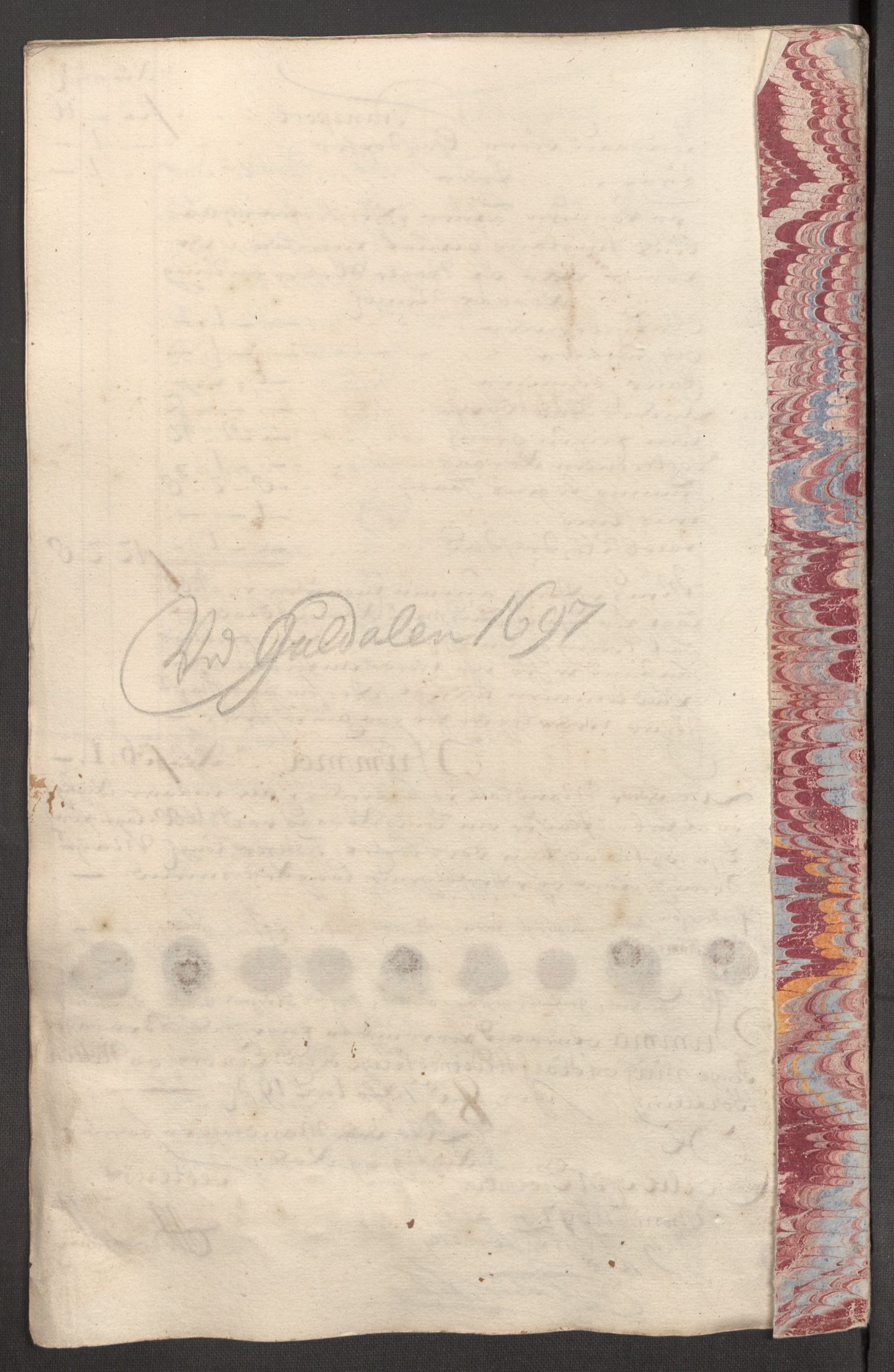 Rentekammeret inntil 1814, Reviderte regnskaper, Fogderegnskap, AV/RA-EA-4092/R60/L3947: Fogderegnskap Orkdal og Gauldal, 1697, p. 380