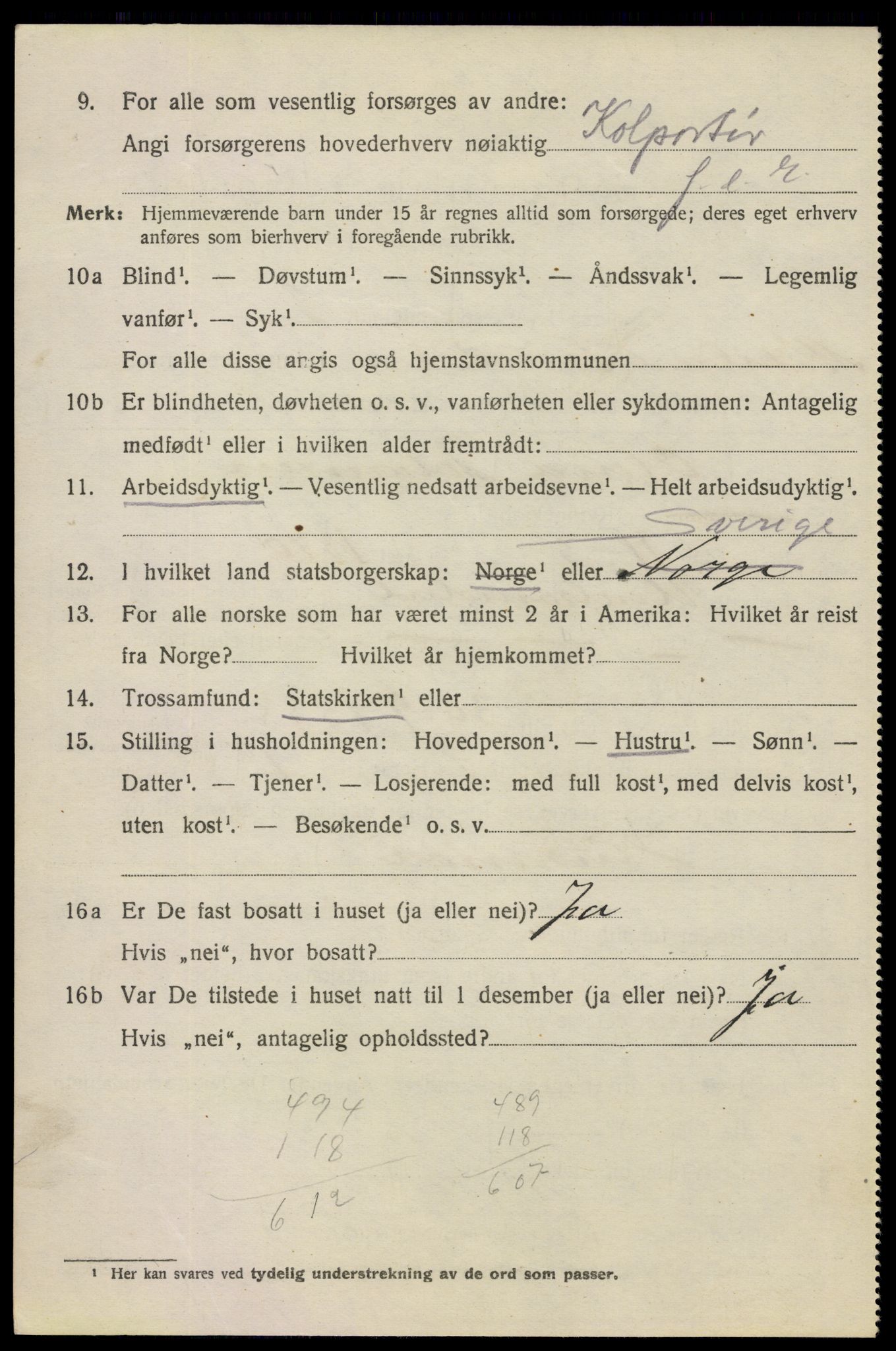 SAO, 1920 census for Fredrikstad, 1920, p. 13872