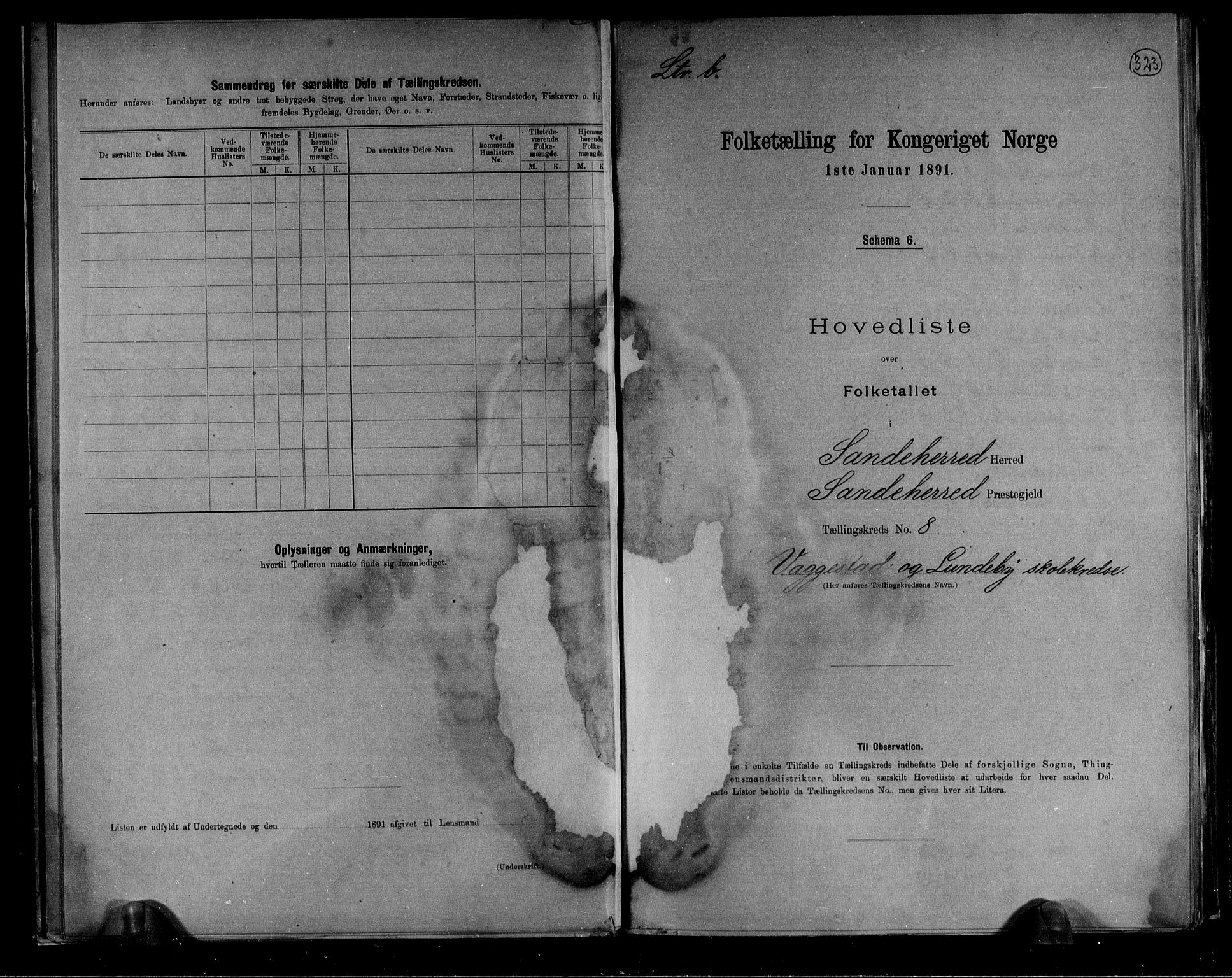 RA, 1891 census for 0724 Sandeherred, 1891, p. 29