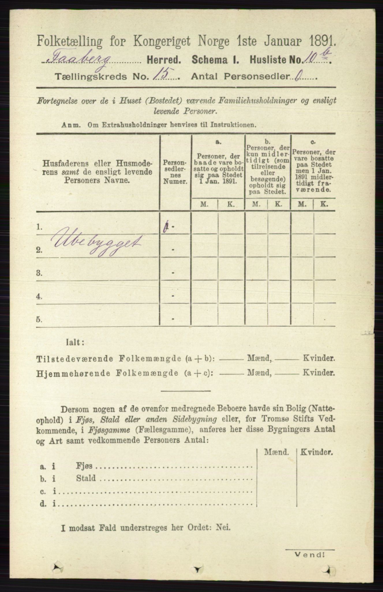 RA, 1891 census for 0524 Fåberg, 1891, p. 5842