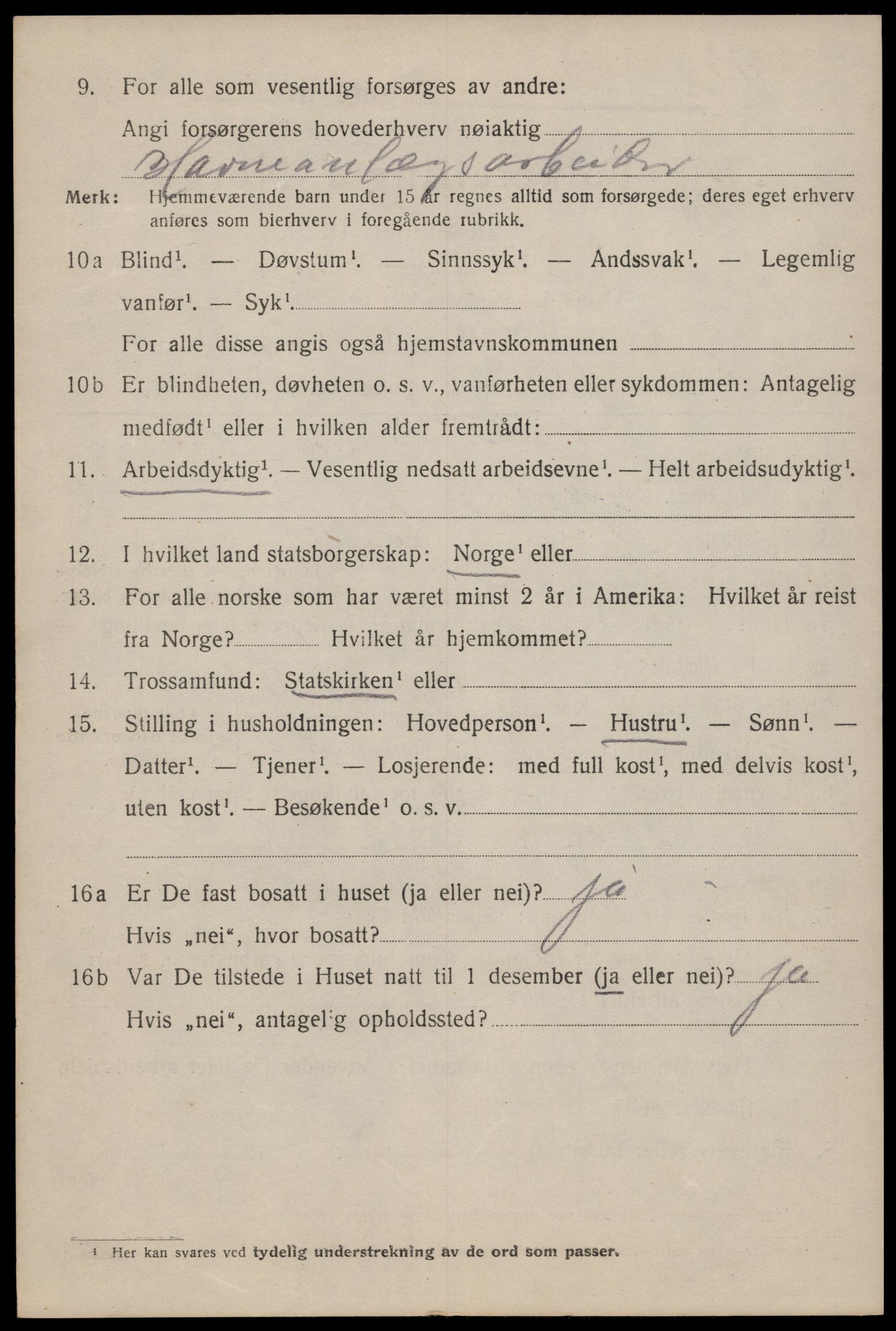 SAT, 1920 census for Trondheim, 1920, p. 32933