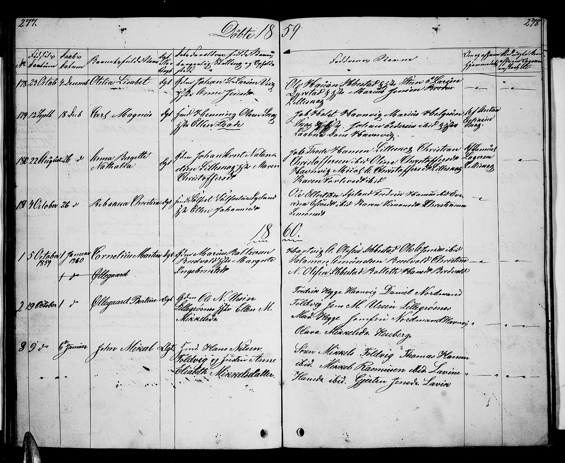 Ibestad sokneprestembete, SATØ/S-0077/H/Ha/Hab/L0004klokker: Parish register (copy) no. 4, 1852-1860, p. 277-278