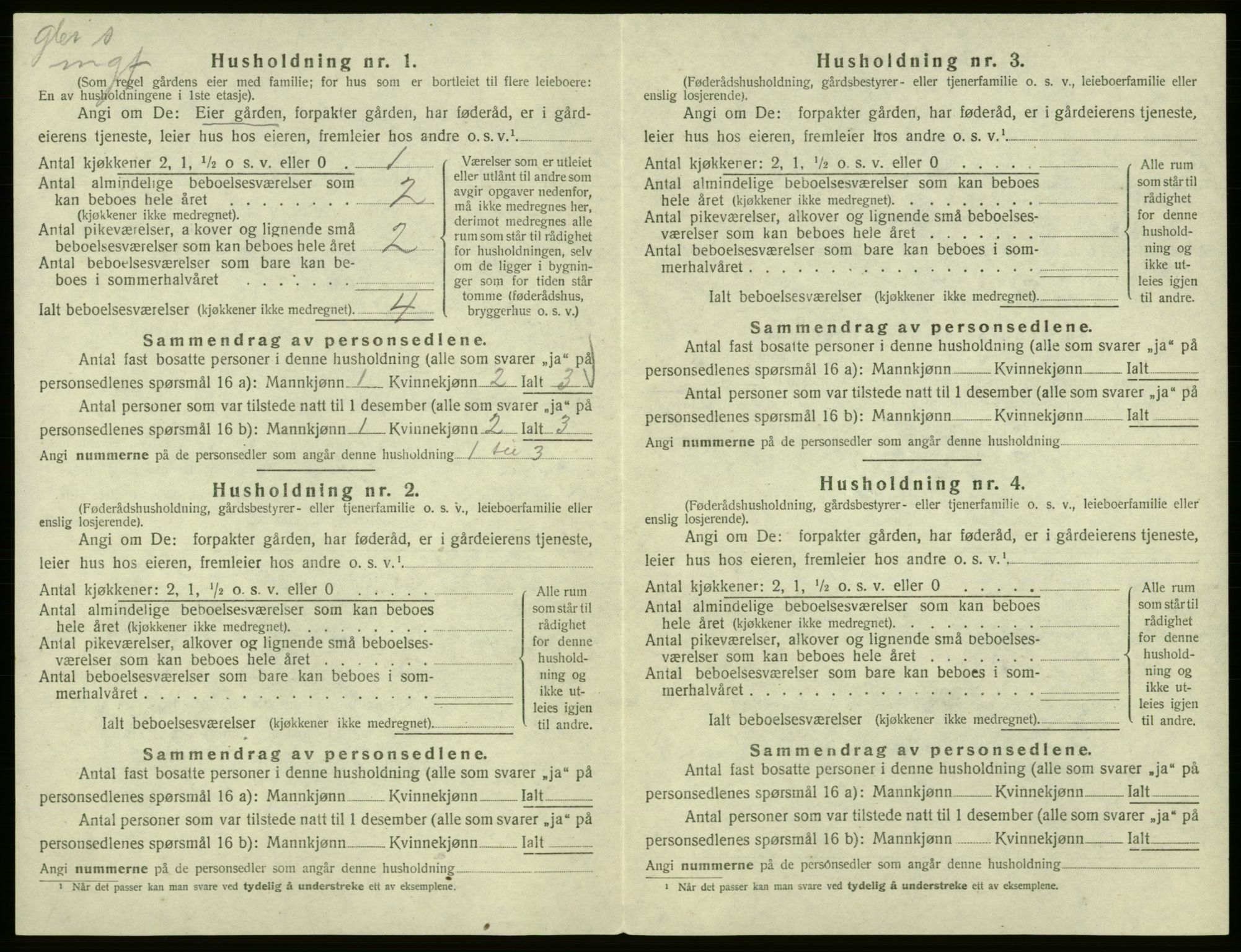 SAB, 1920 census for Hålandsdal, 1920, p. 149