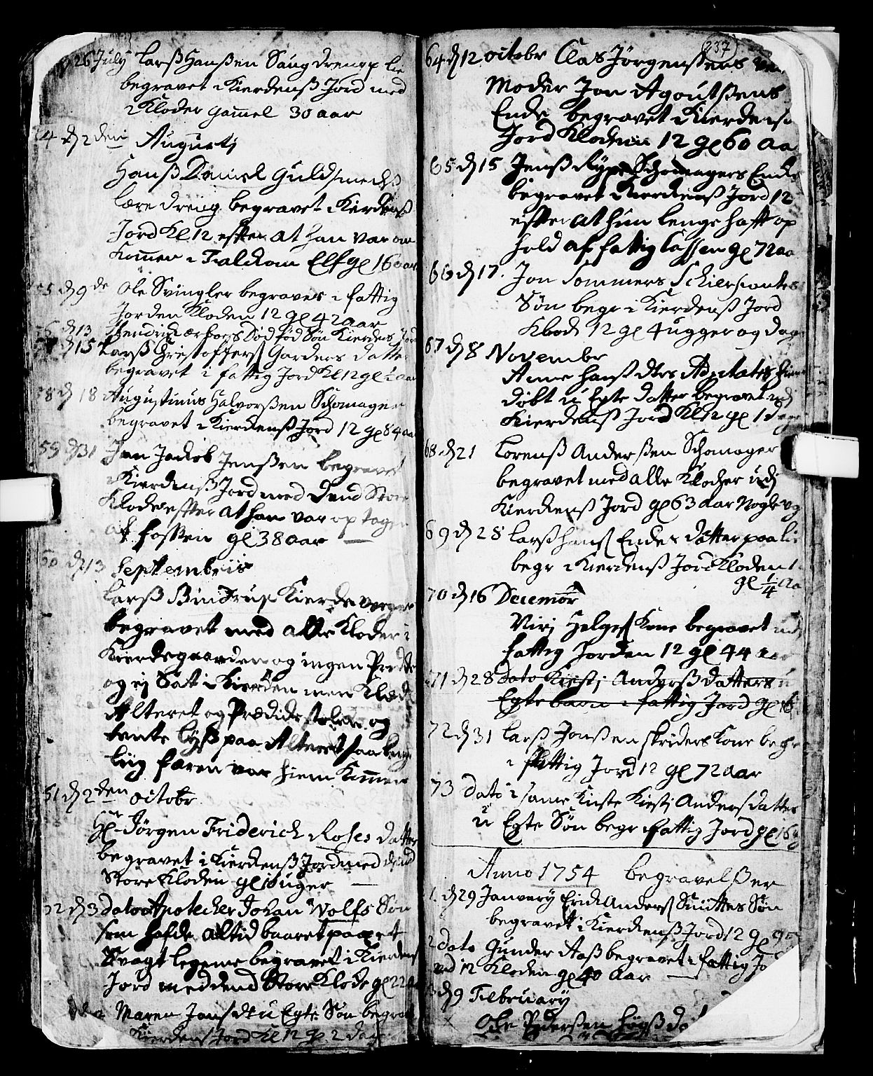 Skien kirkebøker, SAKO/A-302/F/Fa/L0002: Parish register (official) no. 2, 1716-1757, p. 237