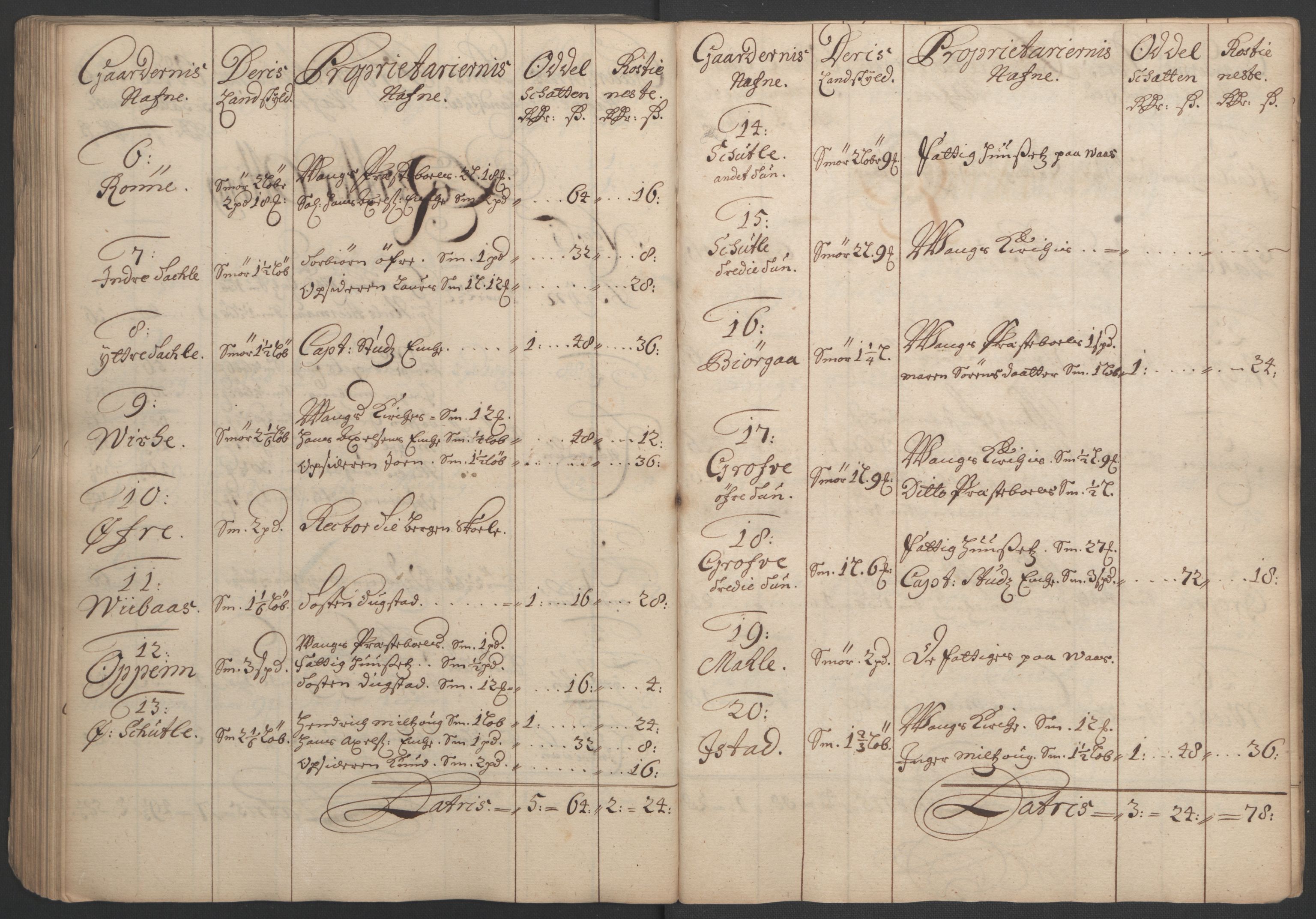 Rentekammeret inntil 1814, Reviderte regnskaper, Fogderegnskap, AV/RA-EA-4092/R51/L3183: Fogderegnskap Nordhordland og Voss, 1695-1697, p. 251