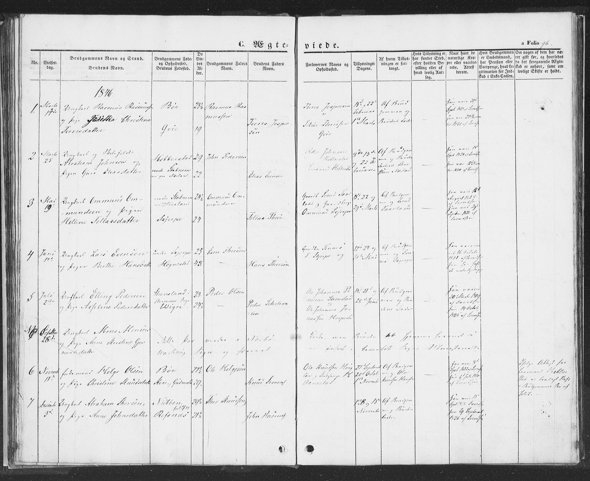 Hå sokneprestkontor, AV/SAST-A-101801/001/30BA/L0006: Parish register (official) no. A 5, 1842-1853, p. 96