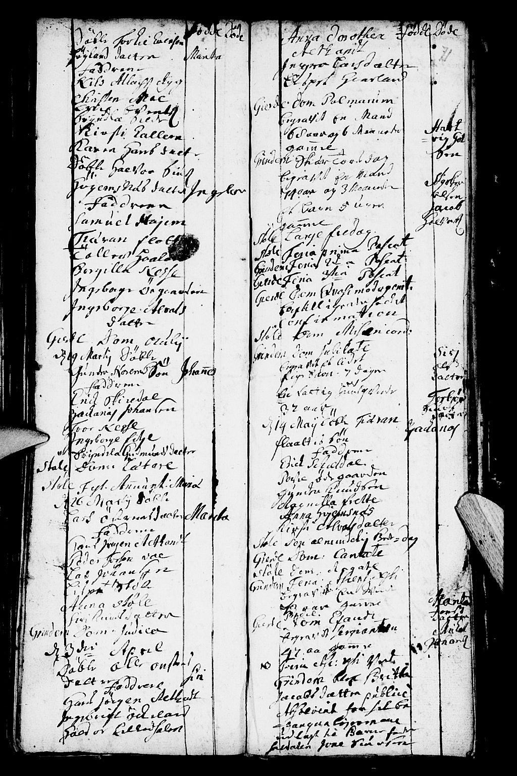 Etne sokneprestembete, AV/SAB-A-75001/H/Haa: Parish register (official) no. A 2, 1725-1755, p. 71