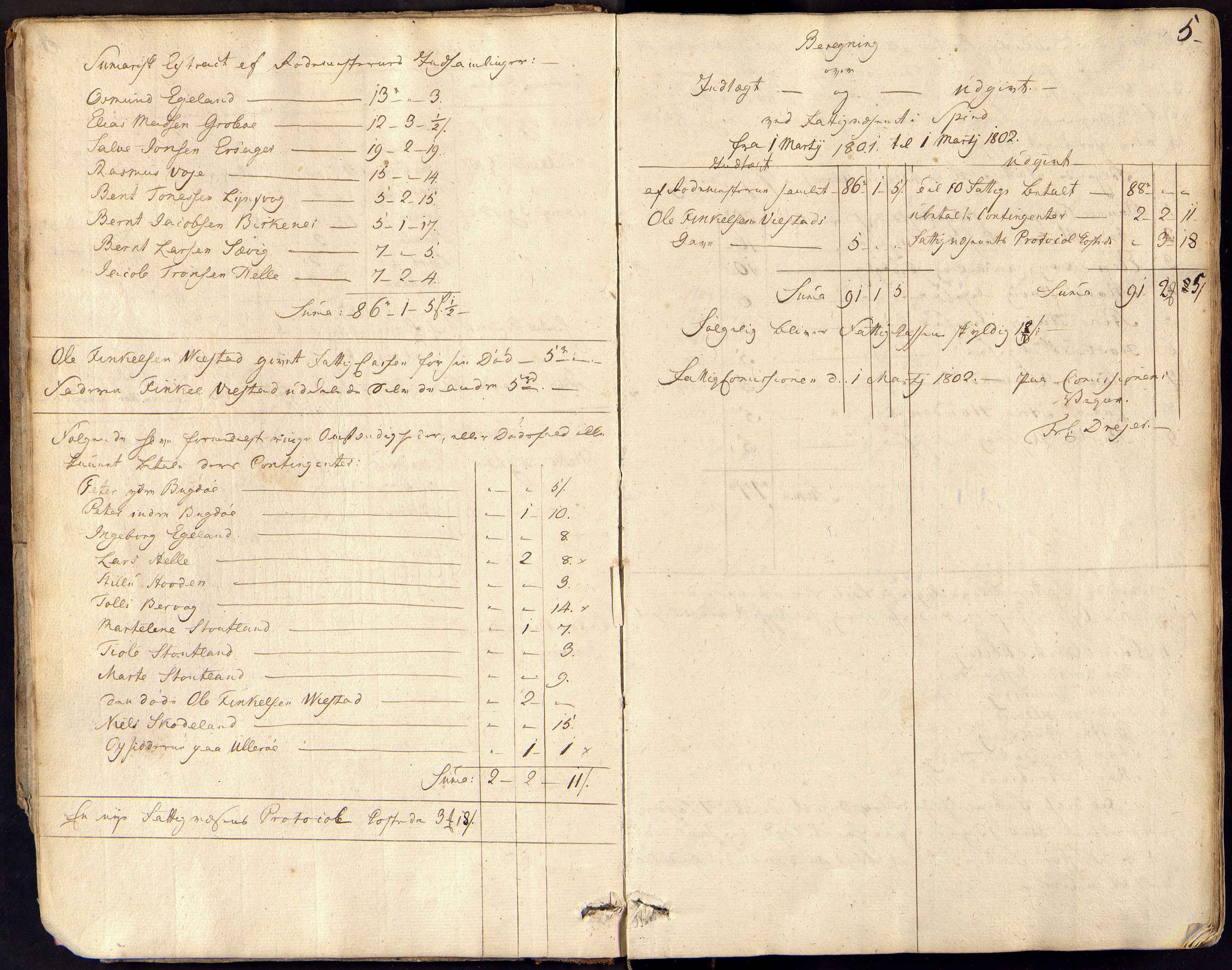 Spind kommune - Fattigvesenet, ARKSOR/1003SP600/A/L0005: Forhandlingsprotokoll, fattigkommisjon (d), 1801-1833