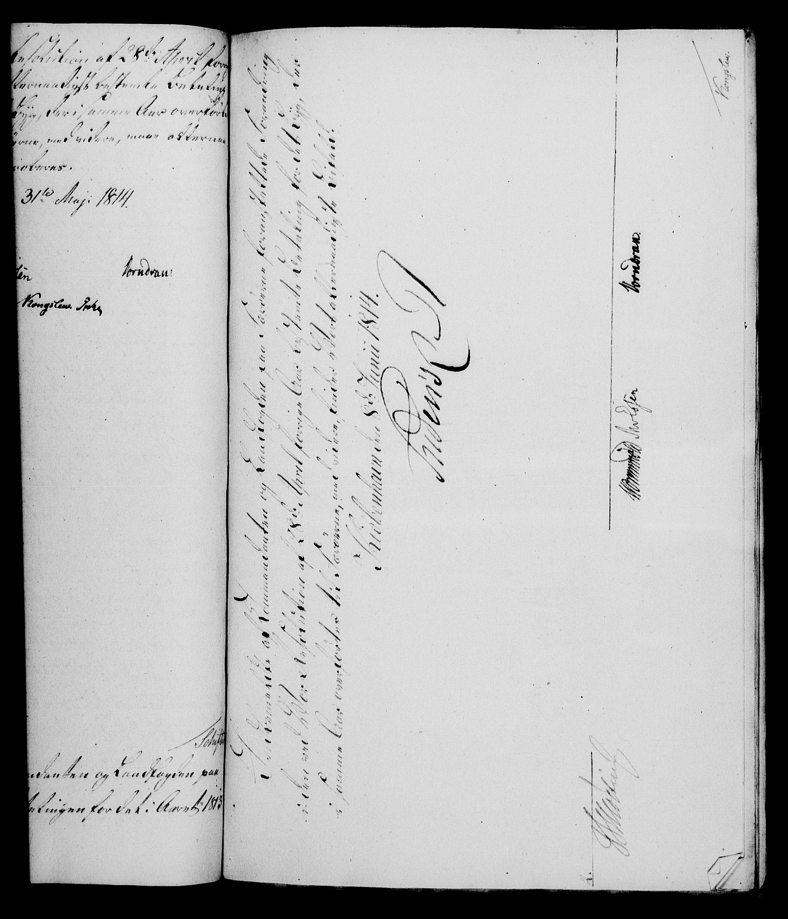 Rentekammeret, Kammerkanselliet, AV/RA-EA-3111/G/Gf/Gfa/L0095: Norsk relasjons- og resolusjonsprotokoll (merket RK 52.95), 1813-1814, p. 633