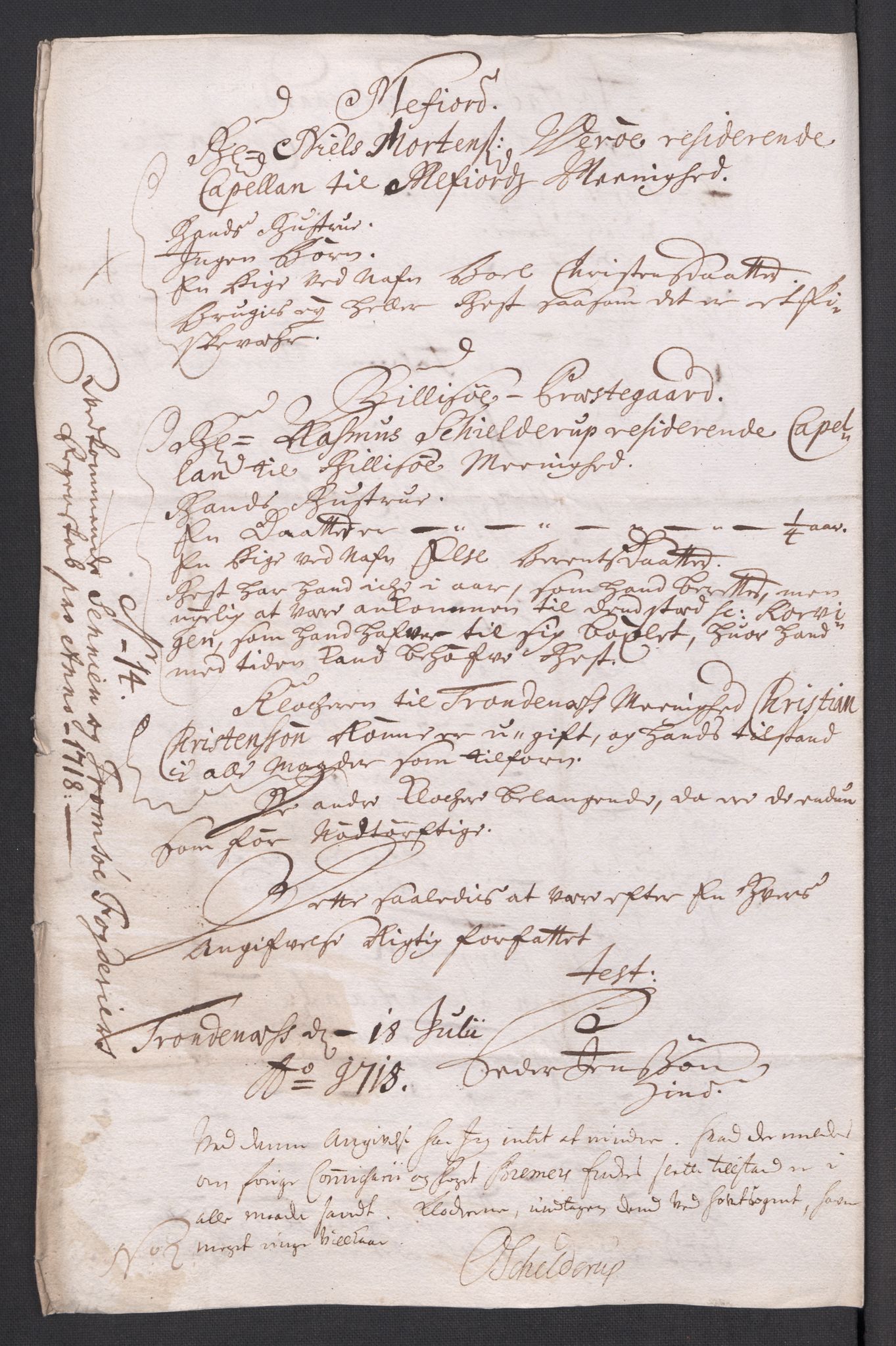 Rentekammeret inntil 1814, Reviderte regnskaper, Fogderegnskap, AV/RA-EA-4092/R68/L4764: Fogderegnskap Senja og Troms, 1718, p. 120