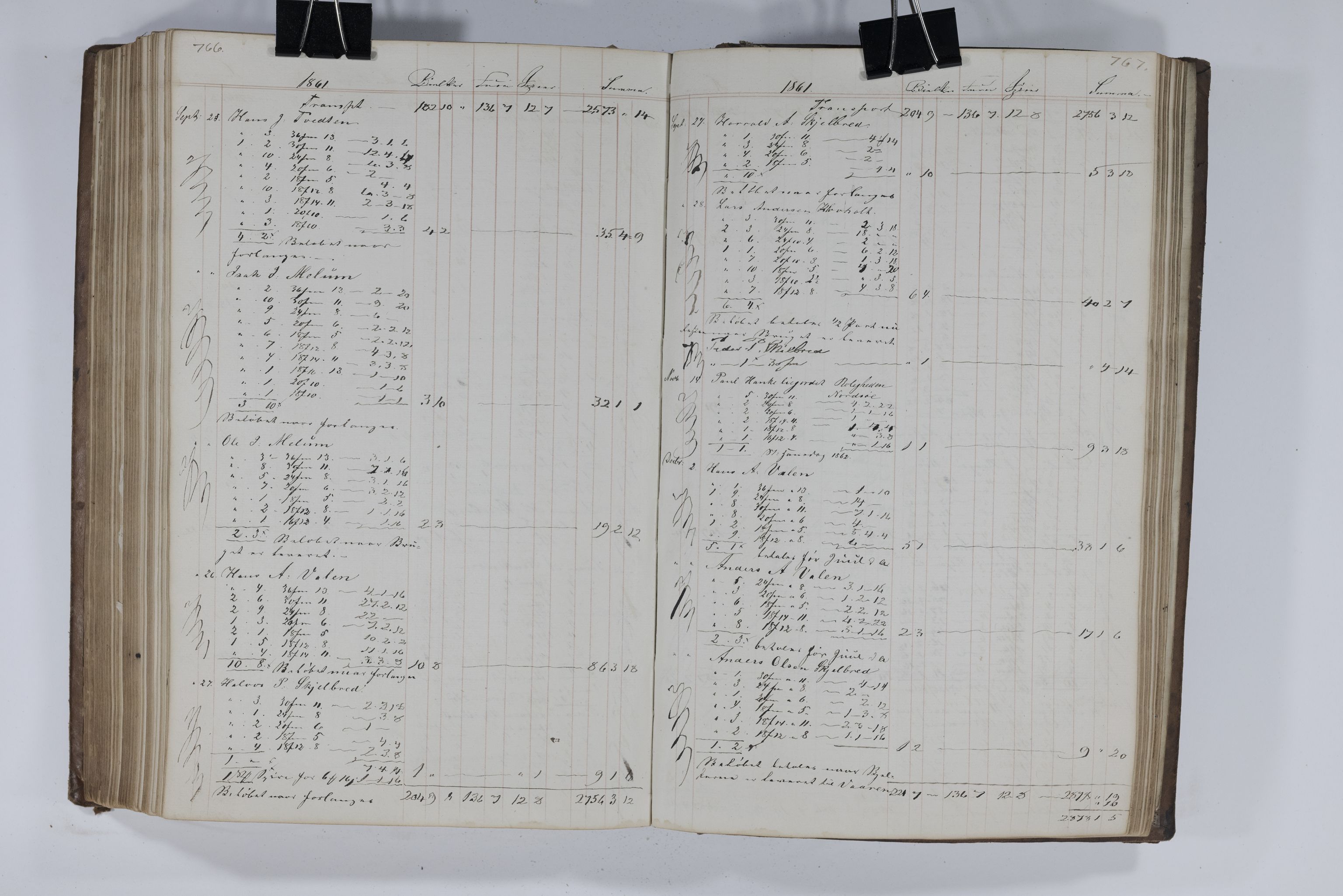 Blehr/ Kjellestad, TEMU/TGM-A-1212/E/Ea/L0003: Merkebok, 1858-1869, p. 272