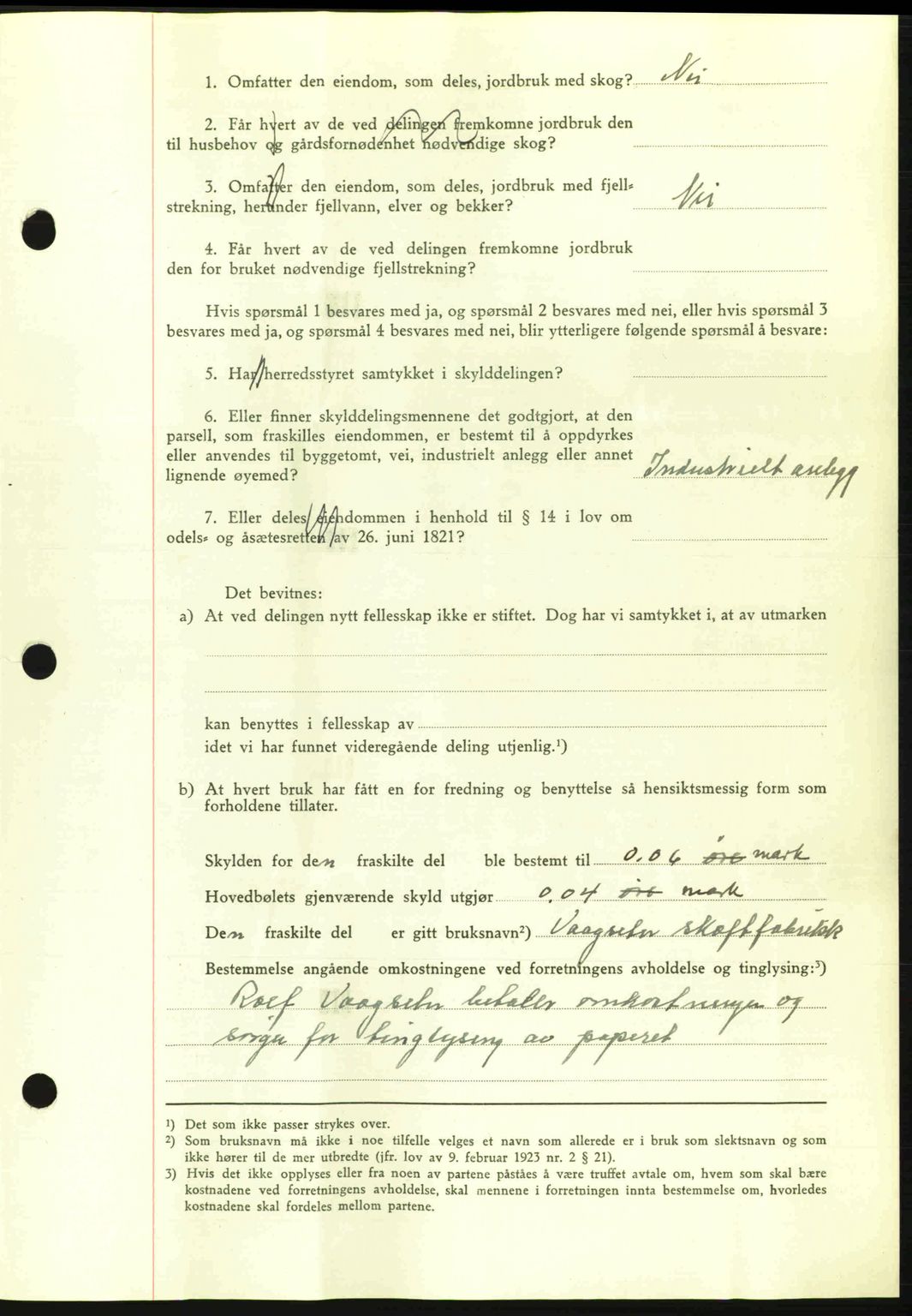 Romsdal sorenskriveri, AV/SAT-A-4149/1/2/2C: Mortgage book no. A15, 1943-1944, Diary no: : 2219/1943