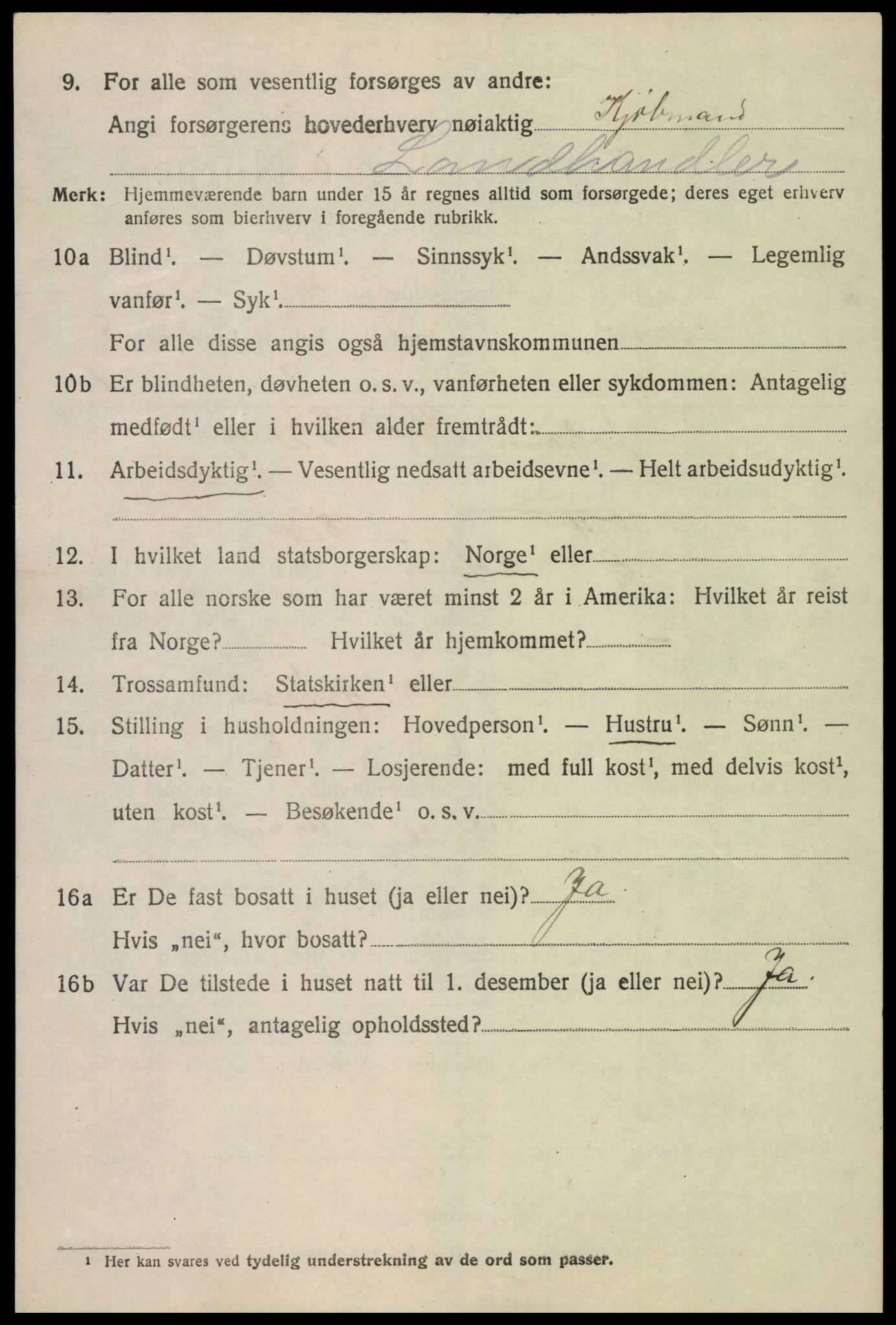 SAK, 1920 census for Tromøy, 1920, p. 5360