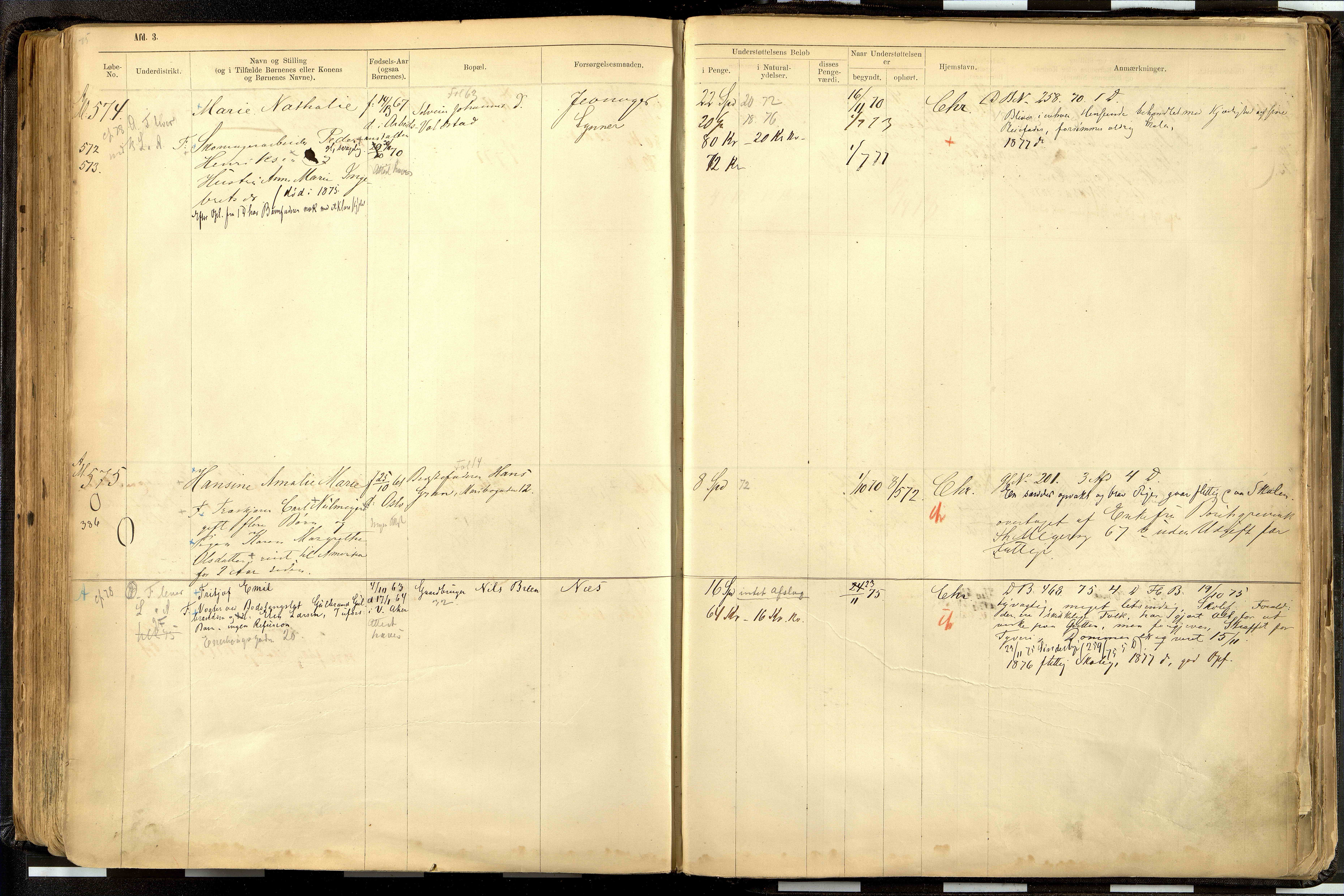 Fattigvesenet, OBA/A-20045/H/Hd/L0001: Manntallsprotokoll. Mnr. 1-644, 1865-1879, p. 290