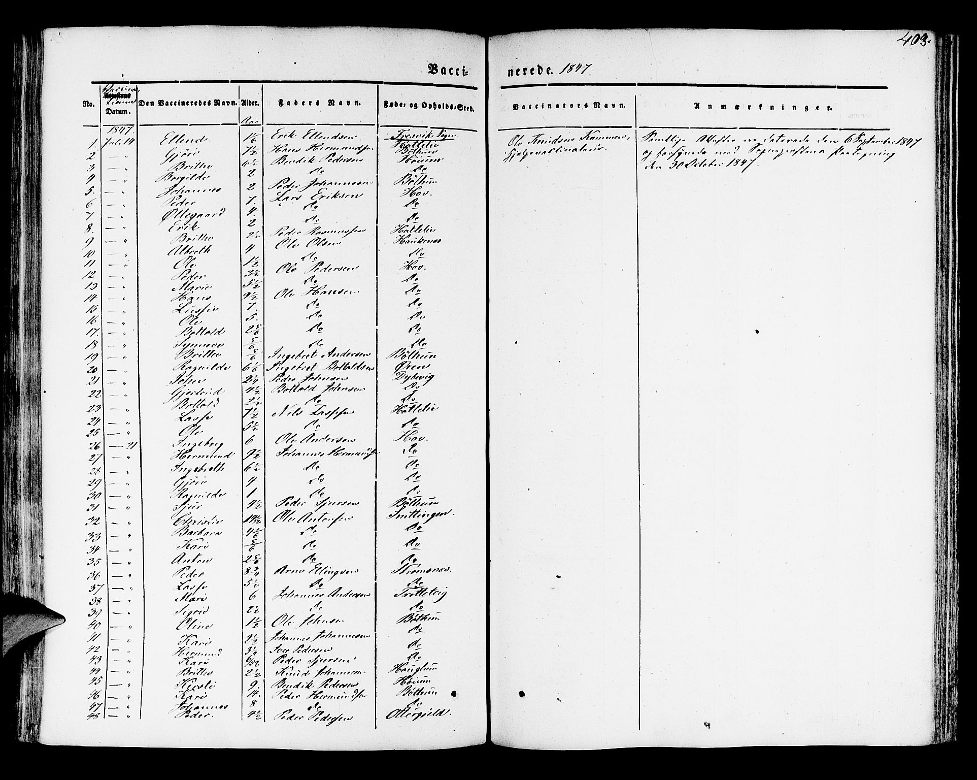 Leikanger sokneprestembete, SAB/A-81001: Parish register (official) no. A 7, 1838-1851, p. 403