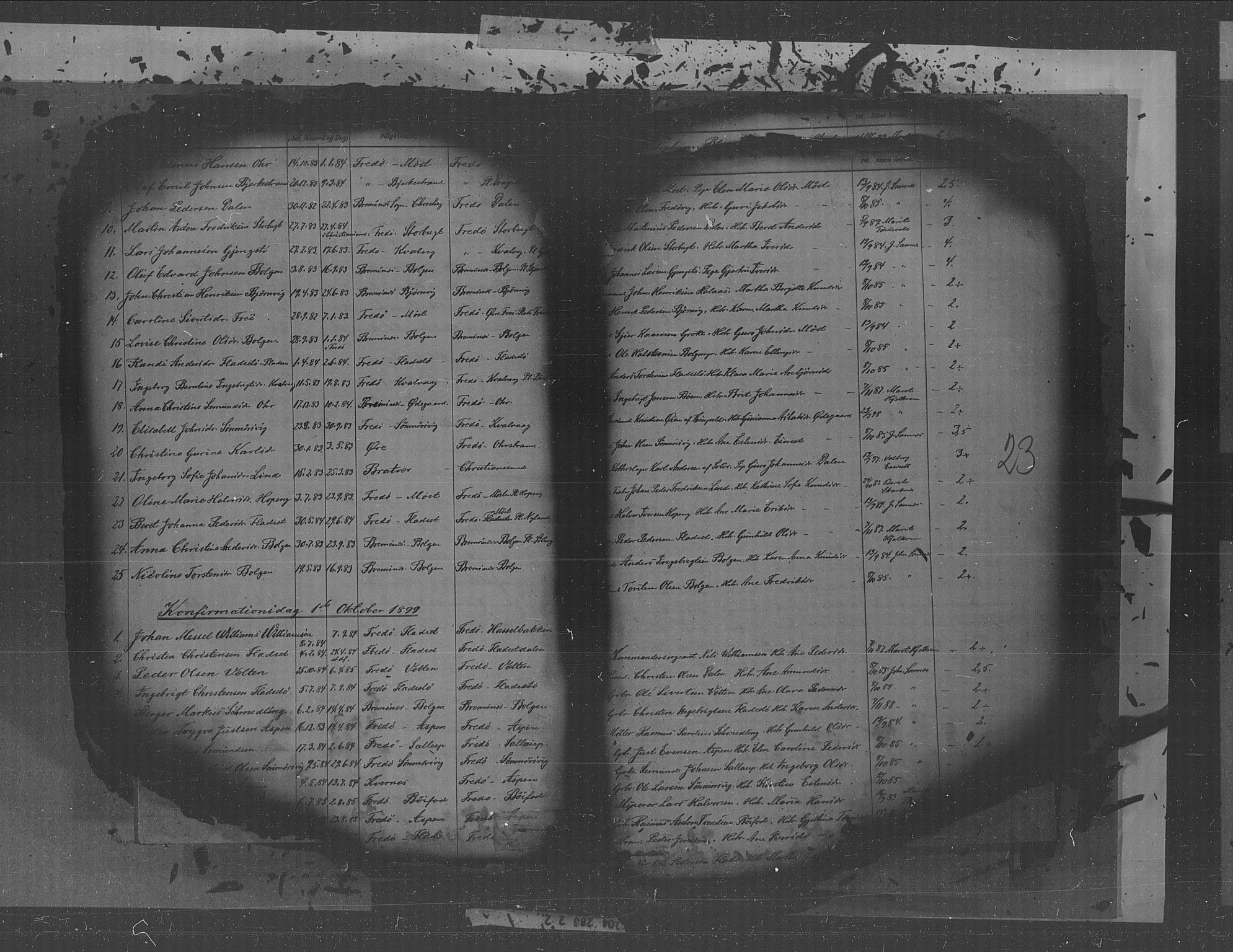 Kristiansund sokneprestkontor, AV/SAT-A-1068/1/I/I1: Parish register (official) no. 30, 1880-1919, p. 23