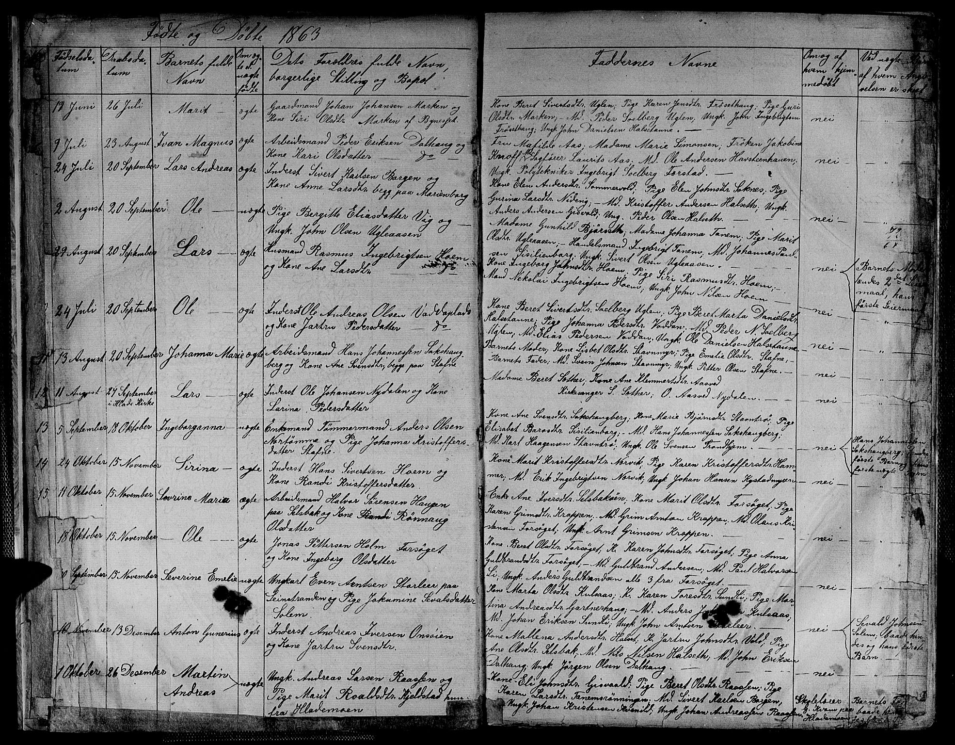 Ministerialprotokoller, klokkerbøker og fødselsregistre - Sør-Trøndelag, SAT/A-1456/611/L0353: Parish register (copy) no. 611C01, 1854-1881, p. 9