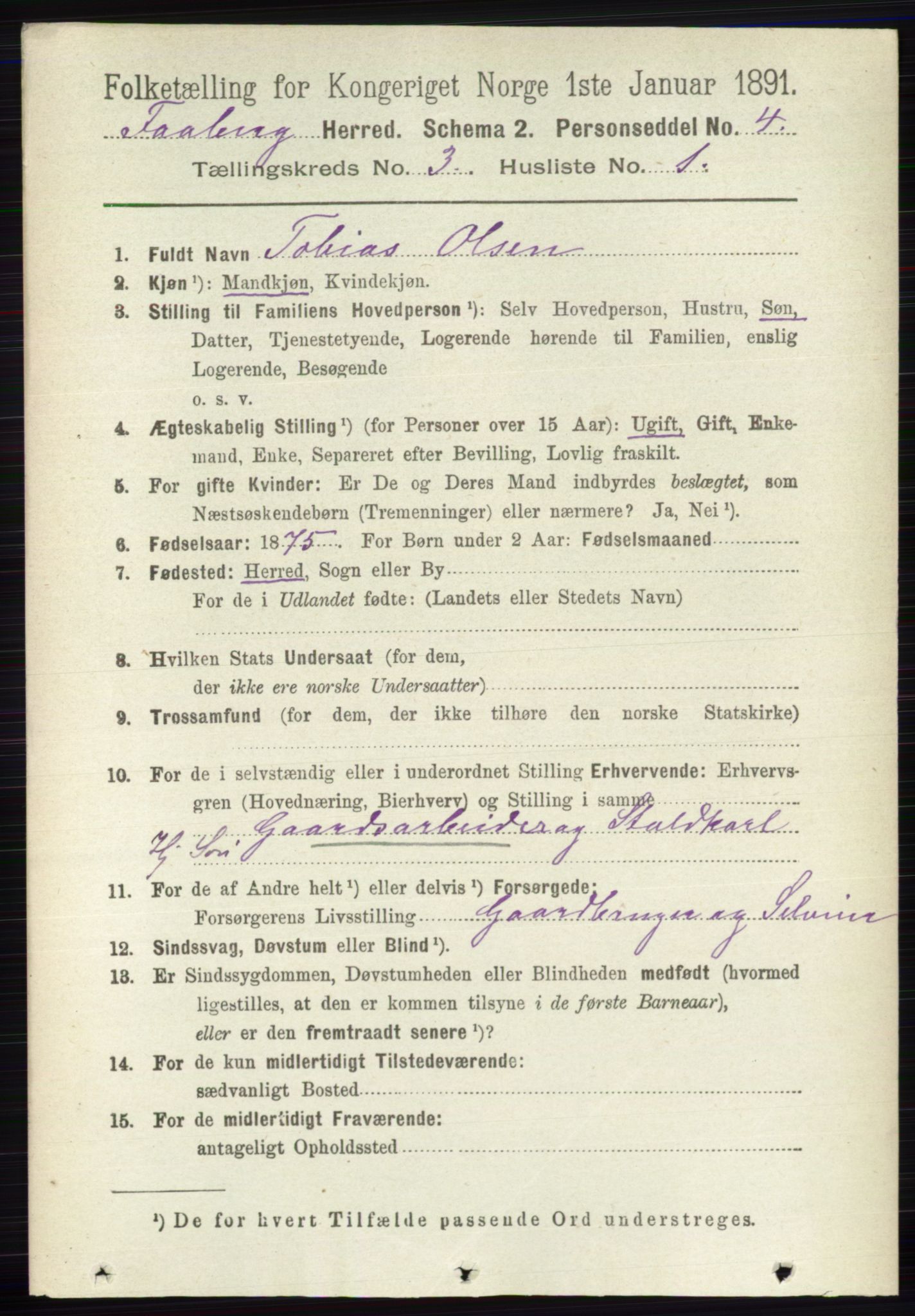 RA, 1891 census for 0524 Fåberg, 1891, p. 864