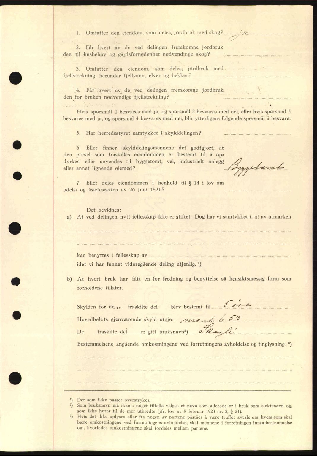 Romsdal sorenskriveri, AV/SAT-A-4149/1/2/2C: Mortgage book no. A1, 1936-1936, Diary no: : 1520/1936