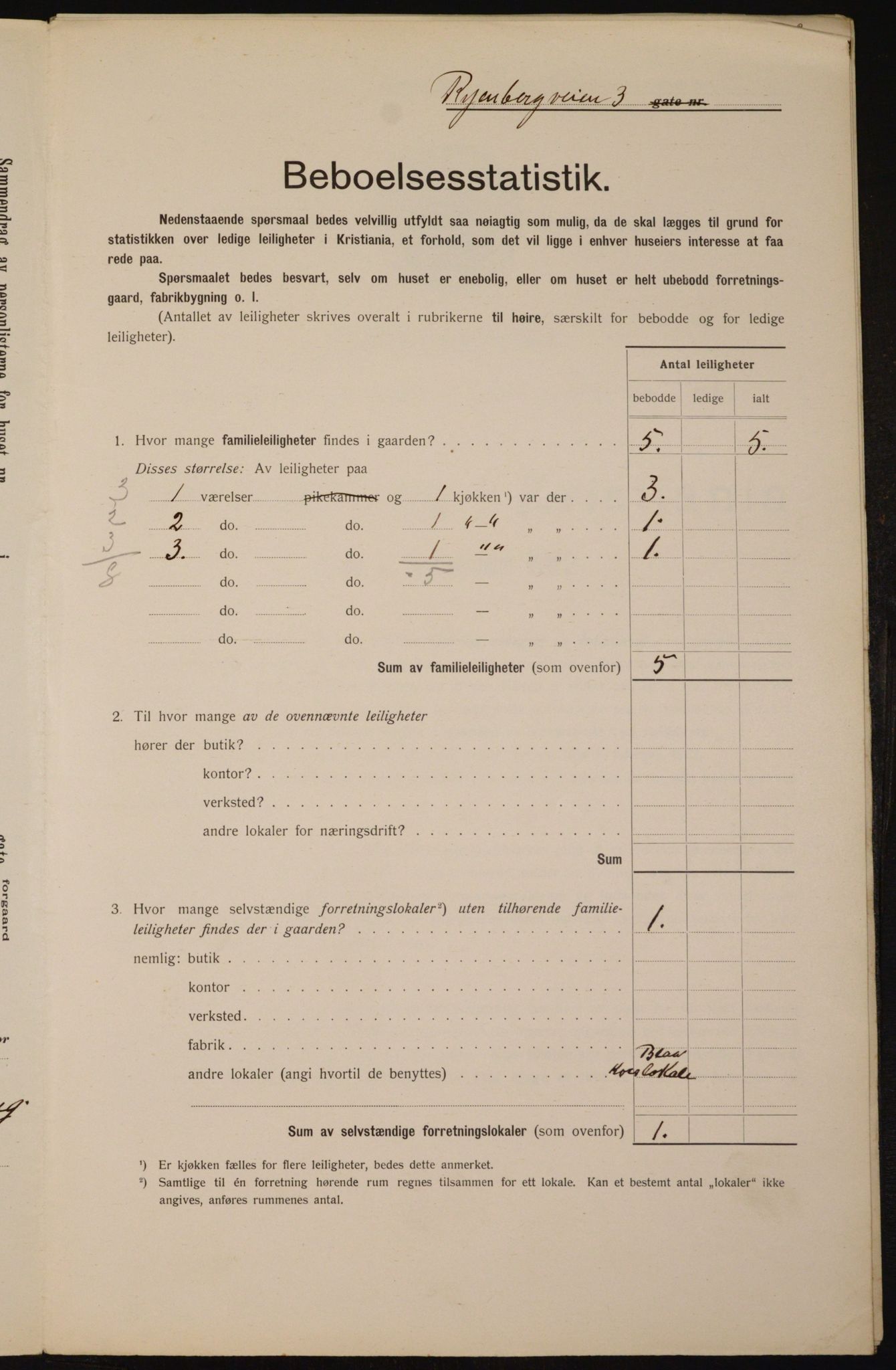 OBA, Municipal Census 1912 for Kristiania, 1912, p. 85842