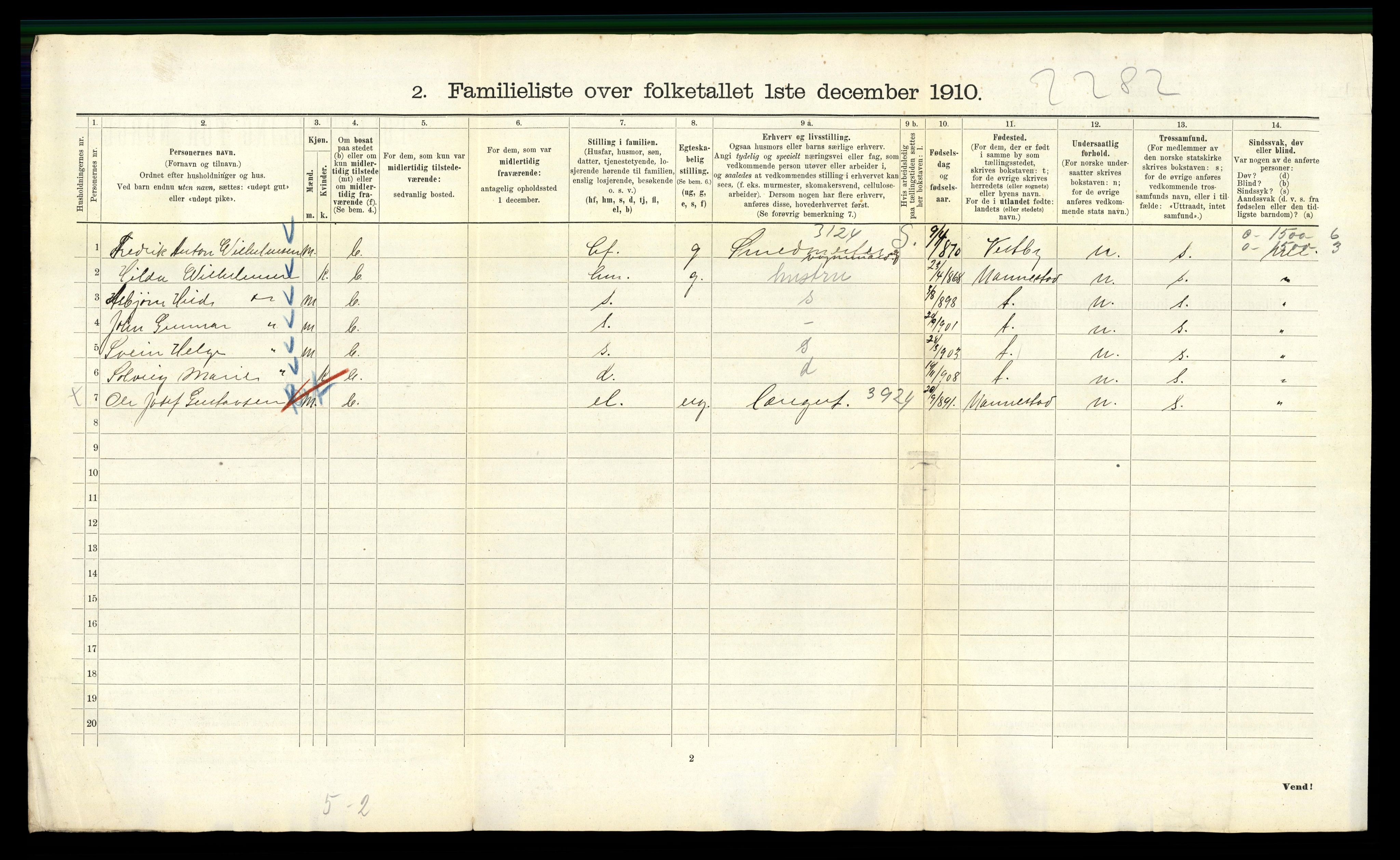 RA, 1910 census for Kristiania, 1910, p. 112760