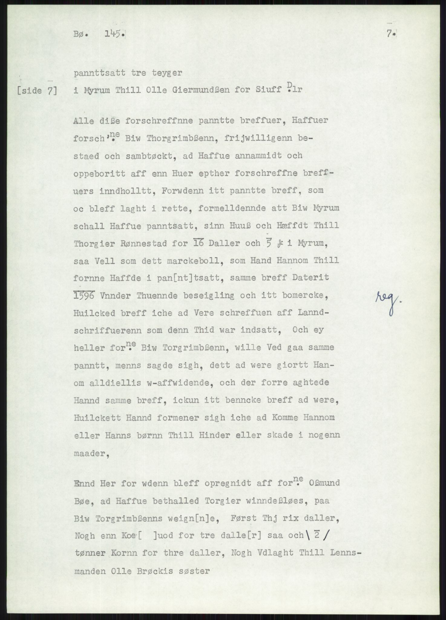 Samlinger til kildeutgivelse, Diplomavskriftsamlingen, AV/RA-EA-4053/H/Ha, p. 653