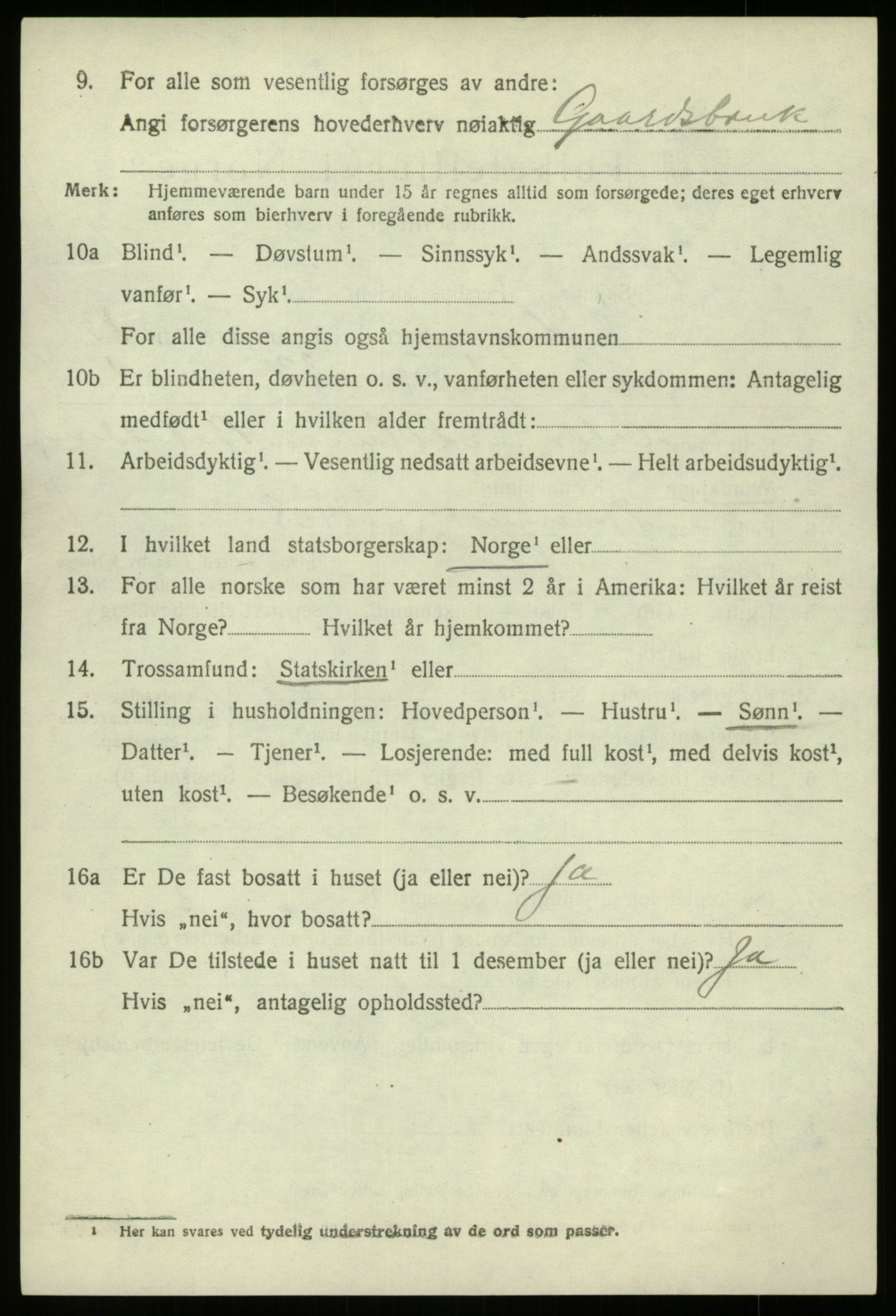 SAB, 1920 census for Kinn, 1920, p. 4678