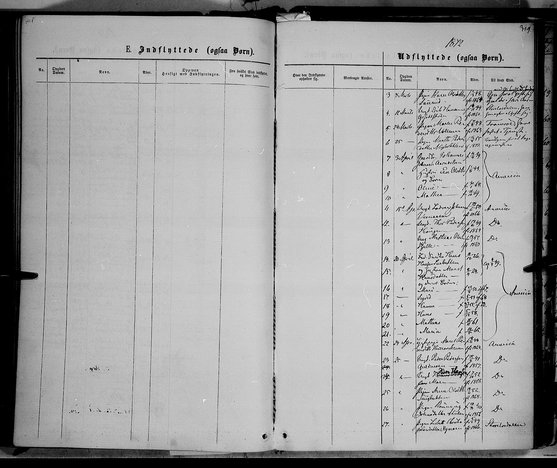 Ringebu prestekontor, SAH/PREST-082/H/Ha/Haa/L0007: Parish register (official) no. 7, 1860-1877, p. 319