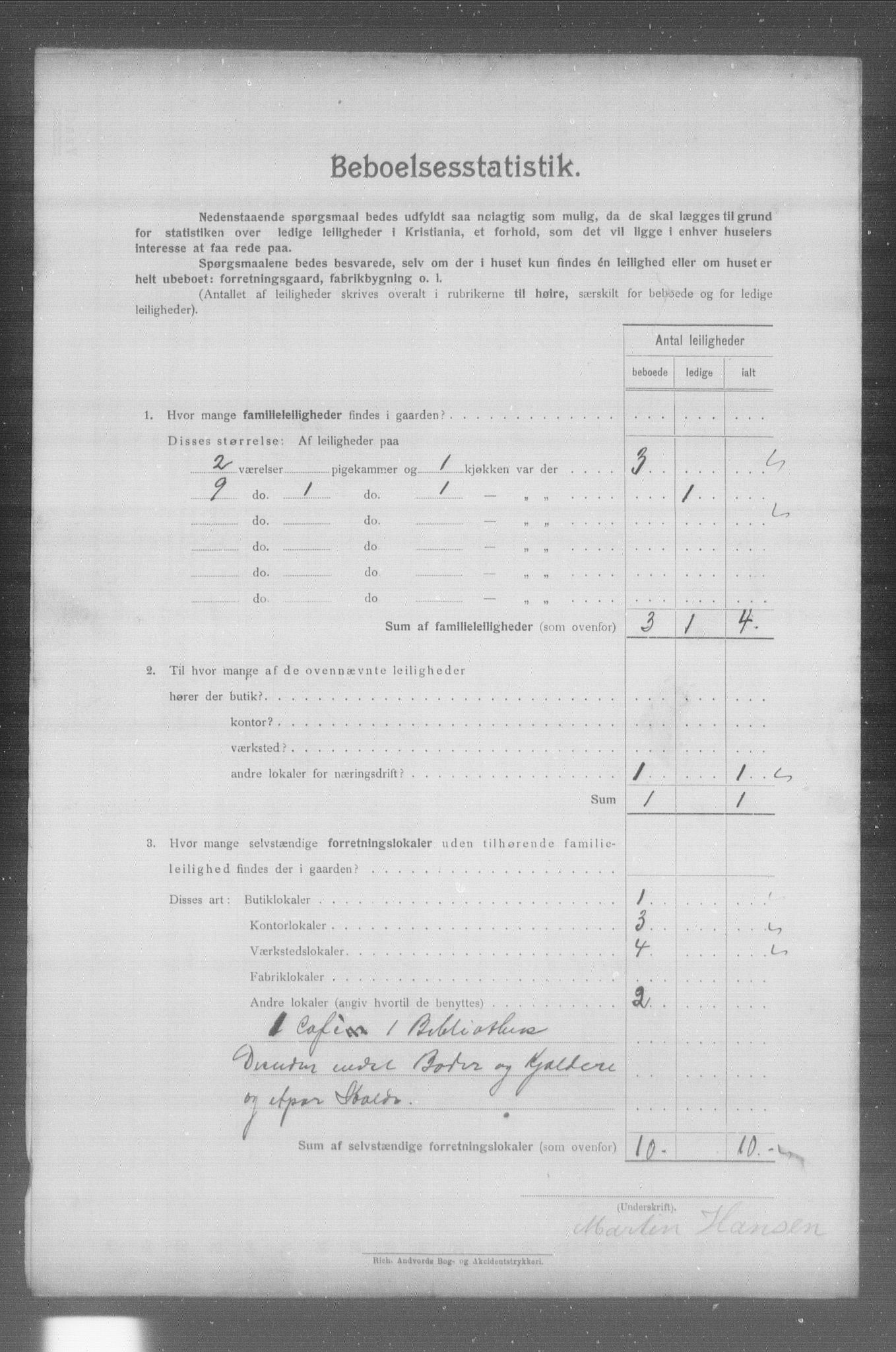 OBA, Municipal Census 1904 for Kristiania, 1904, p. 24104