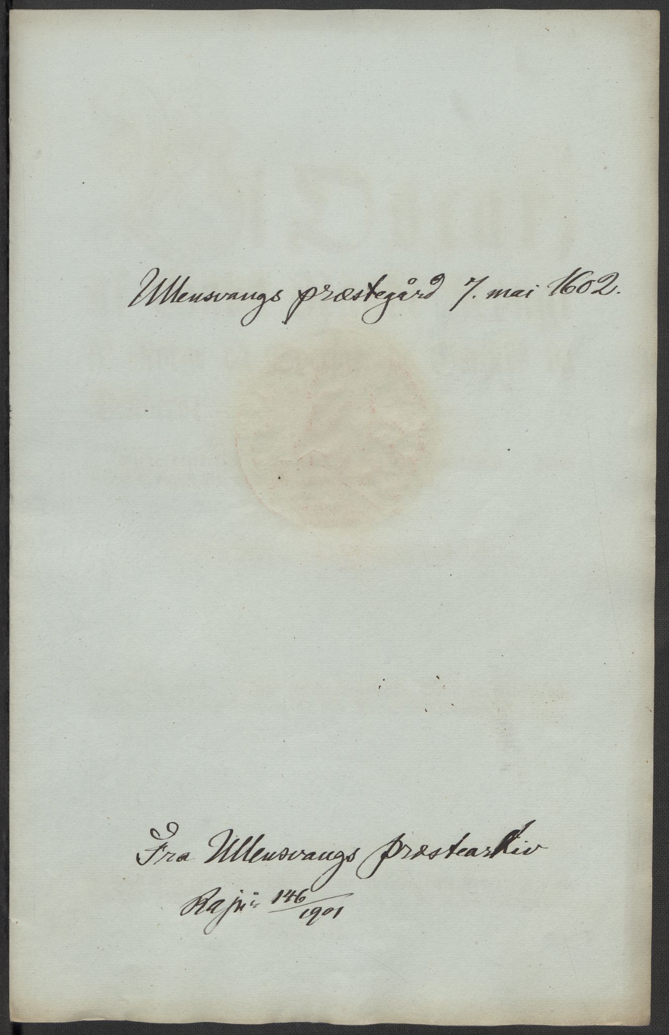 Riksarkivets diplomsamling, RA/EA-5965/F15/L0037: Prestearkiv - Hordaland, 1577-1733, p. 8