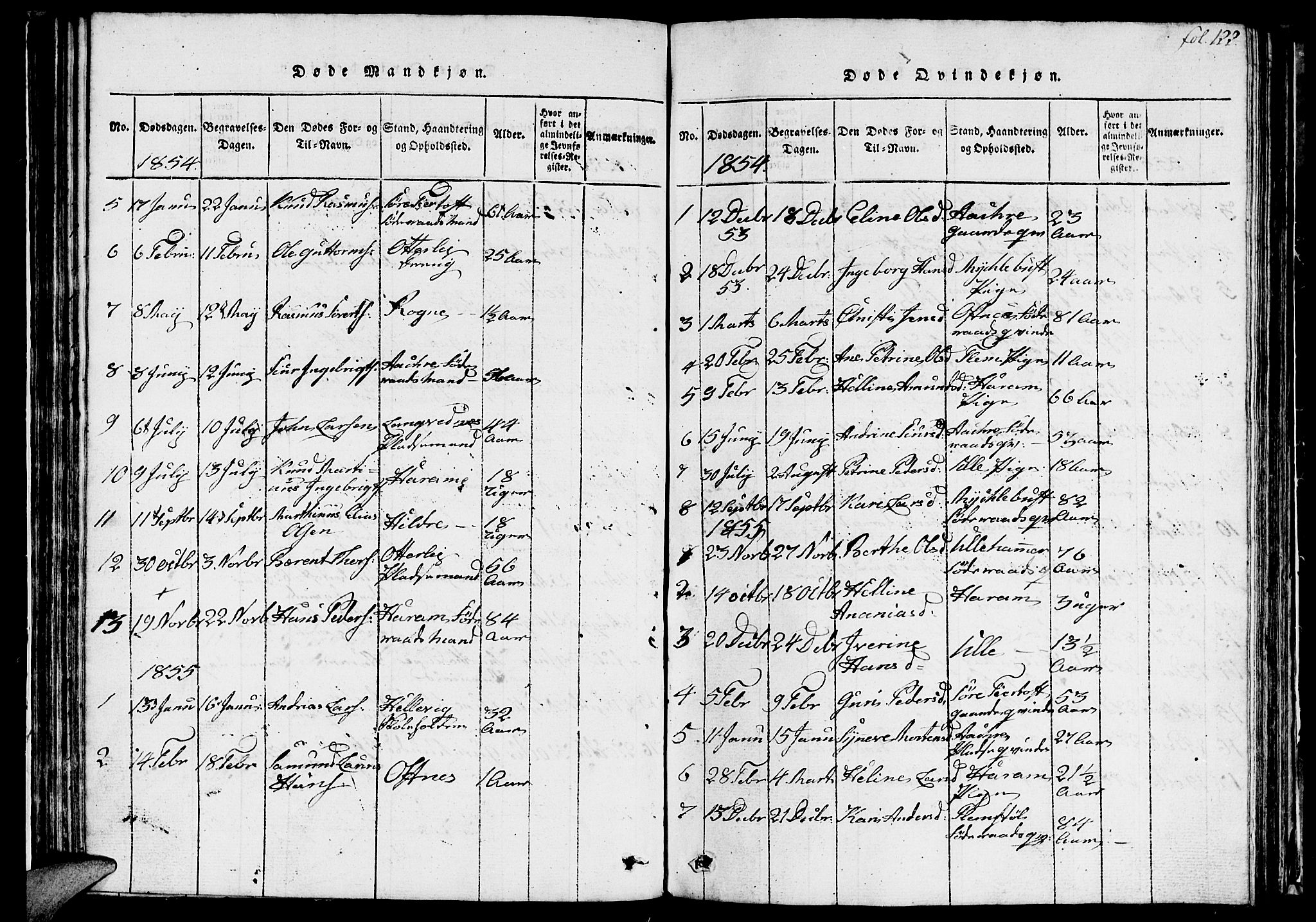 Ministerialprotokoller, klokkerbøker og fødselsregistre - Møre og Romsdal, AV/SAT-A-1454/536/L0506: Parish register (copy) no. 536C01, 1818-1859, p. 122