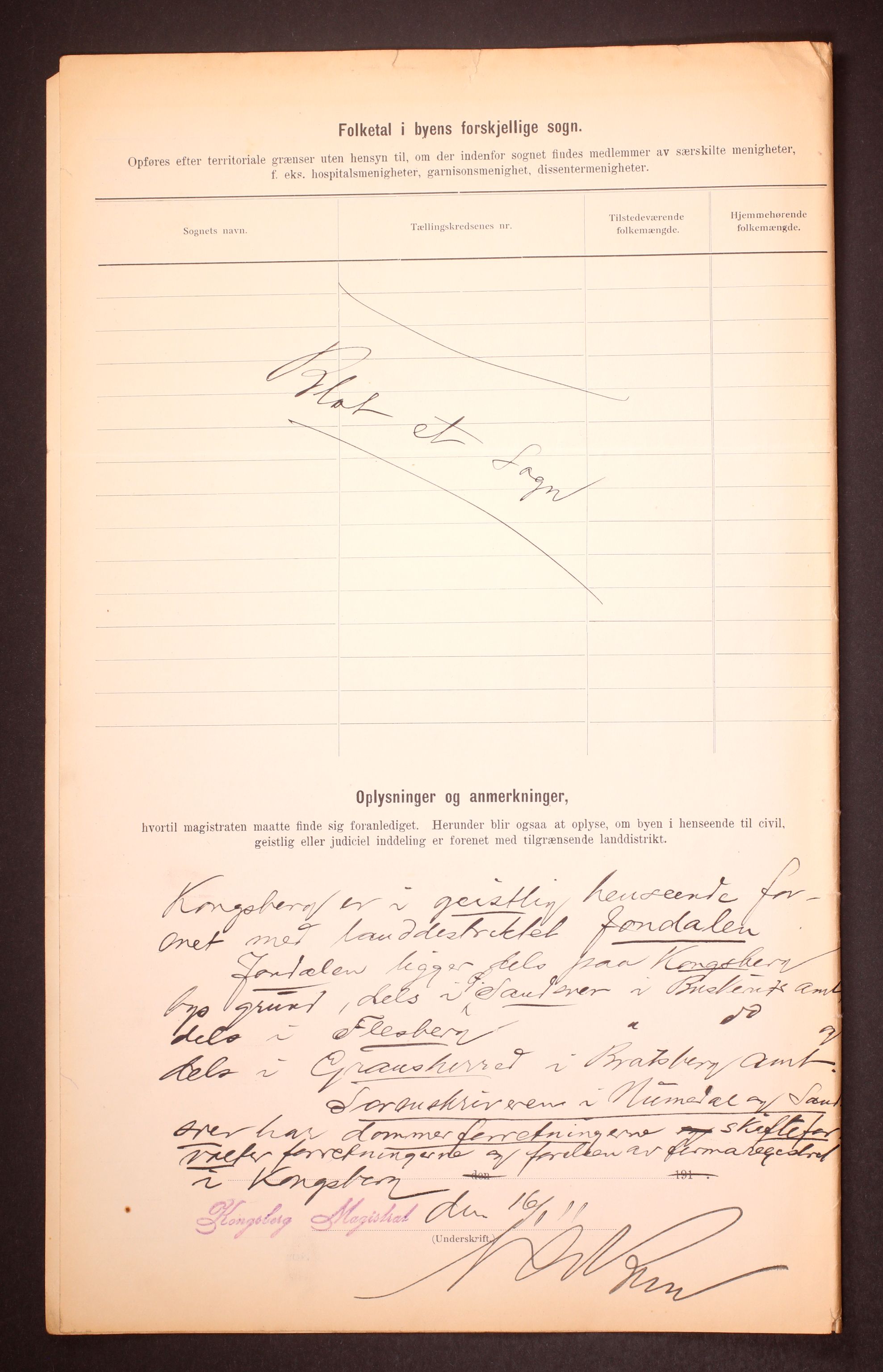 RA, 1910 census for Kongsberg, 1910, p. 3