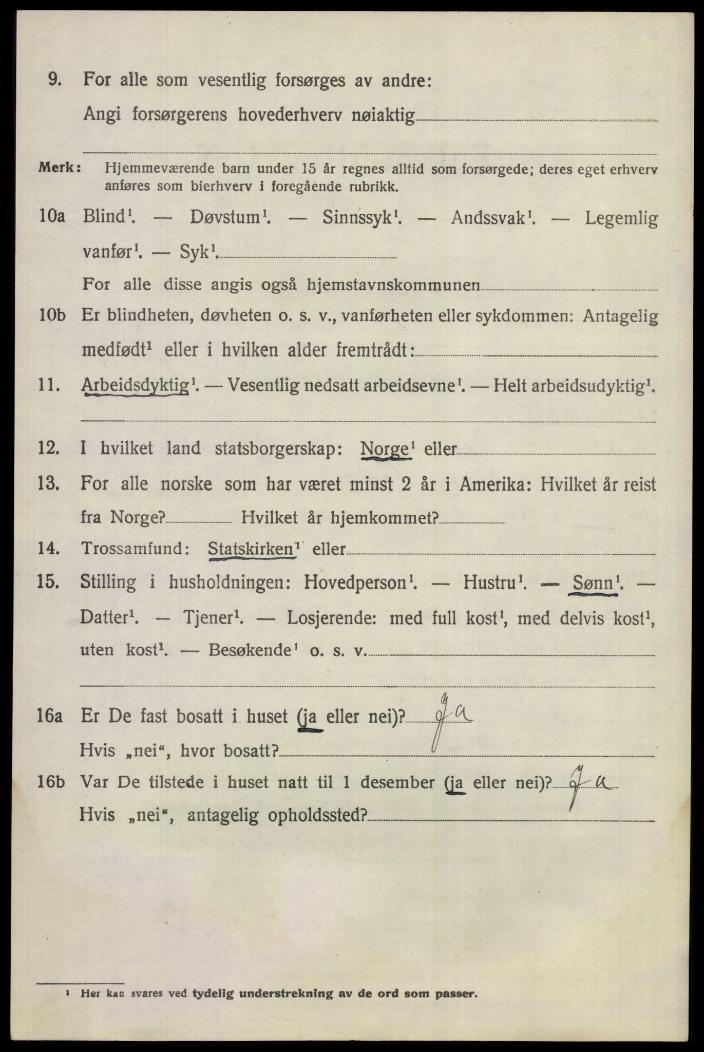 SAKO, 1920 census for Flå, 1920, p. 2630