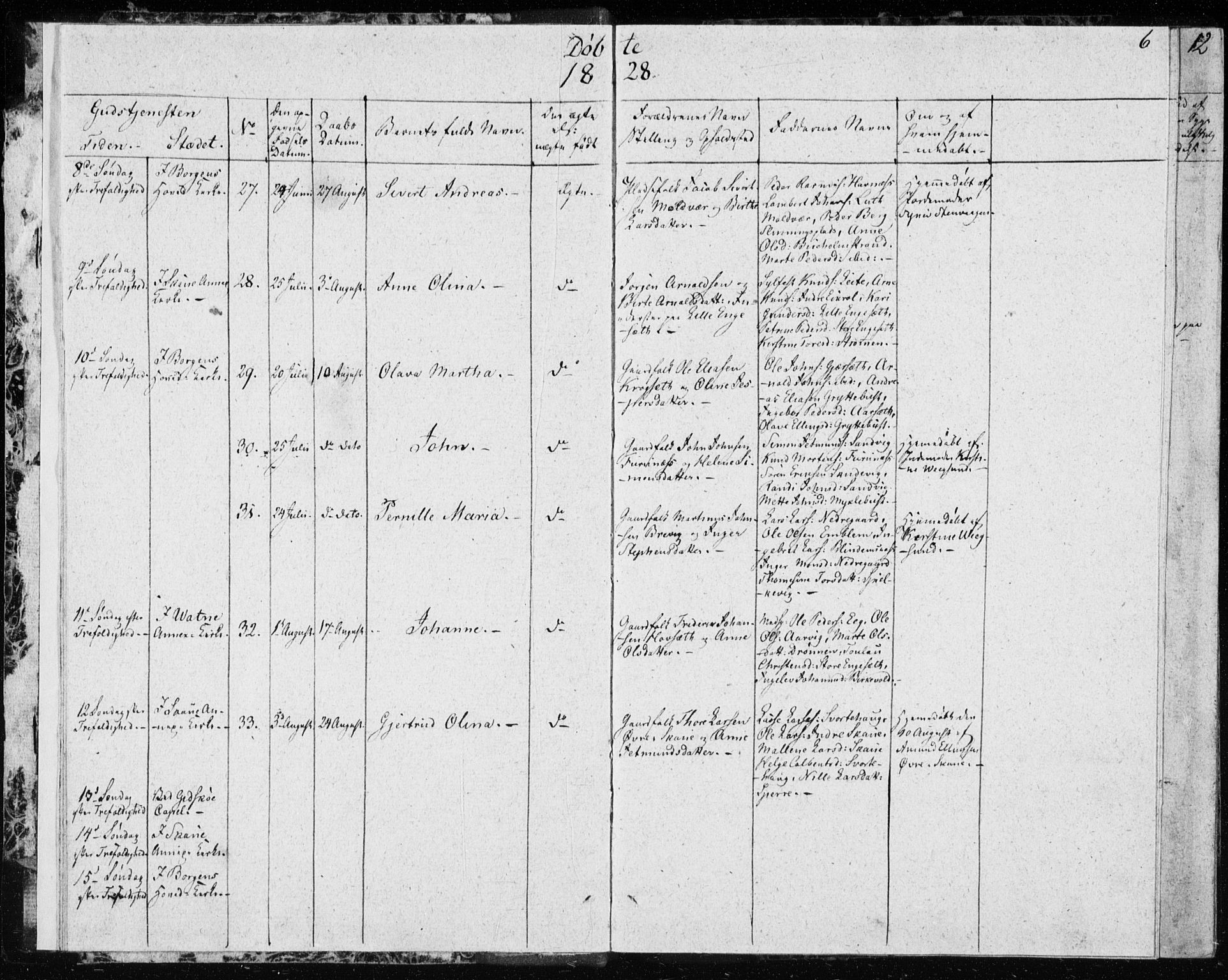 Ministerialprotokoller, klokkerbøker og fødselsregistre - Møre og Romsdal, SAT/A-1454/528/L0413: Curate's parish register no. 528B01, 1828-1832, p. 6