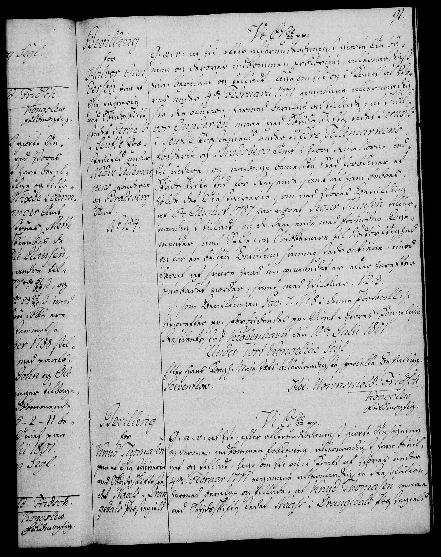 Rentekammeret, Kammerkanselliet, RA/EA-3111/G/Gg/Gga/L0017: Norsk ekspedisjonsprotokoll med register (merket RK 53.17), 1801-1803, p. 91