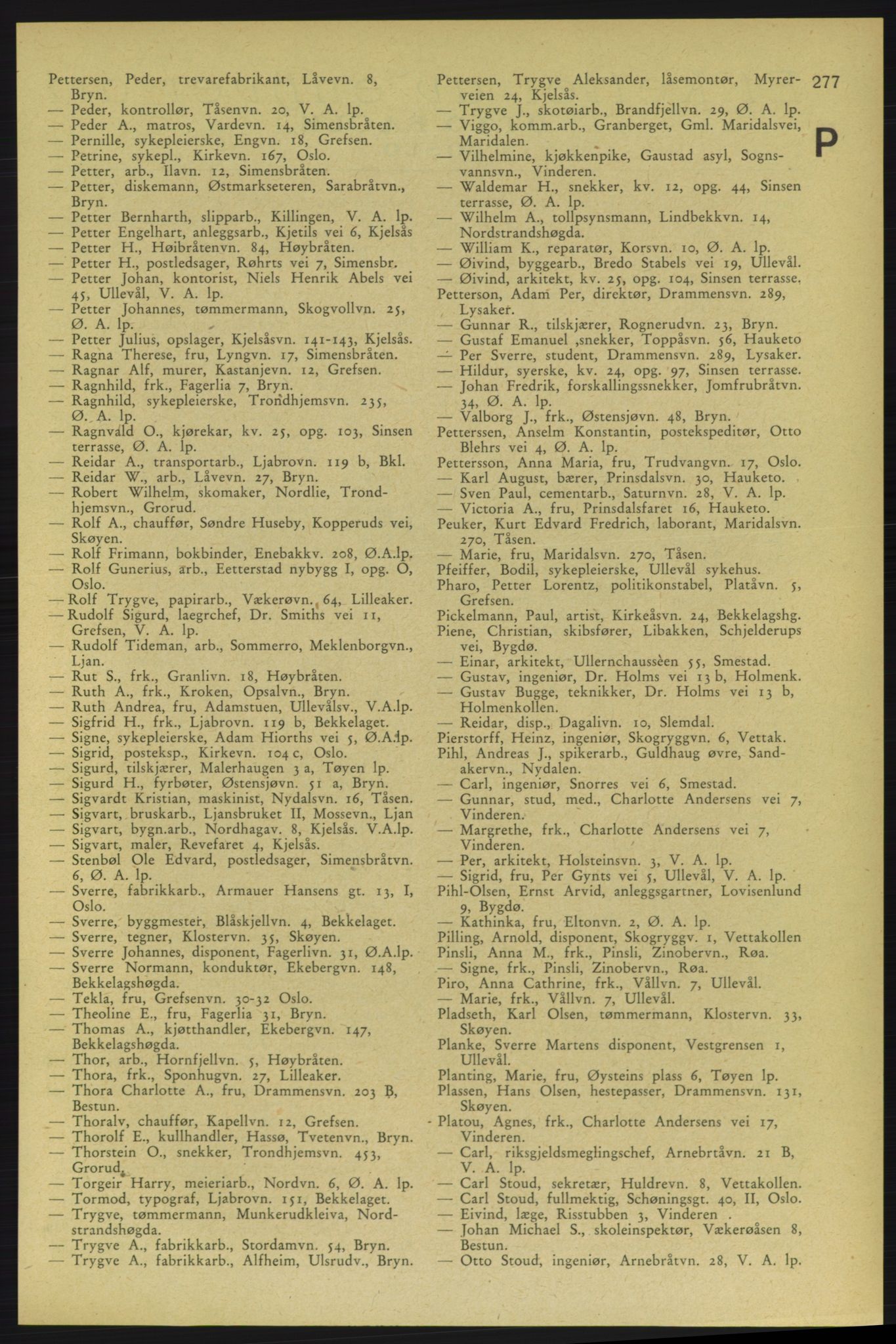 Aker adressebok/adressekalender, PUBL/001/A/006: Aker adressebok, 1937-1938, p. 277