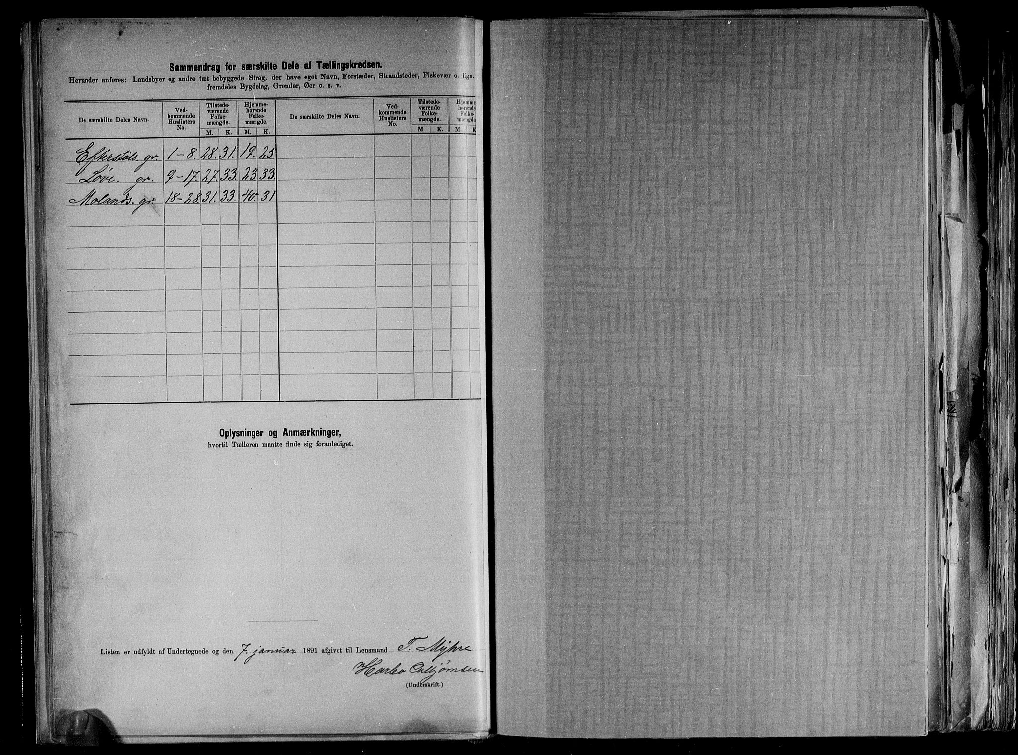 RA, 1891 census for 0912 Vegårshei, 1891, p. 27