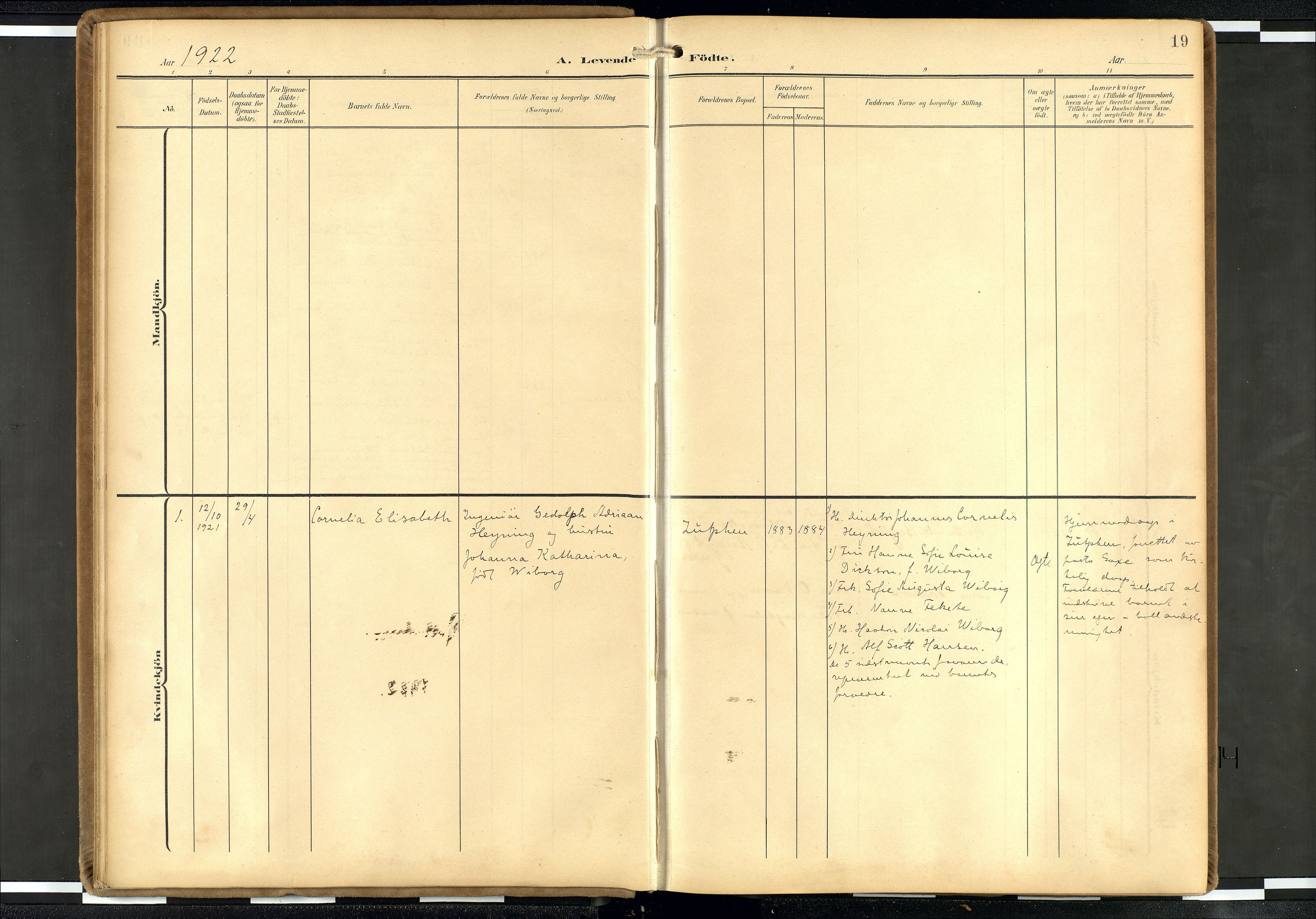 Den norske sjømannsmisjon i utlandet/Hollandske havner (Amsterdam-Rotterdam-Europort), AV/SAB-SAB/PA-0106/H/Ha/Haa/L0003: Parish register (official) no. A 3, 1908-1927, p. 18b-19a