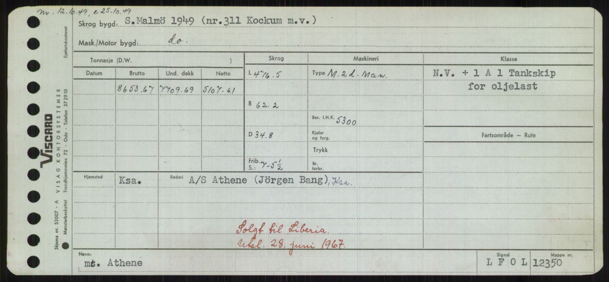 Sjøfartsdirektoratet med forløpere, Skipsmålingen, AV/RA-S-1627/H/Hd/L0002: Fartøy, Apa-Axe, p. 355