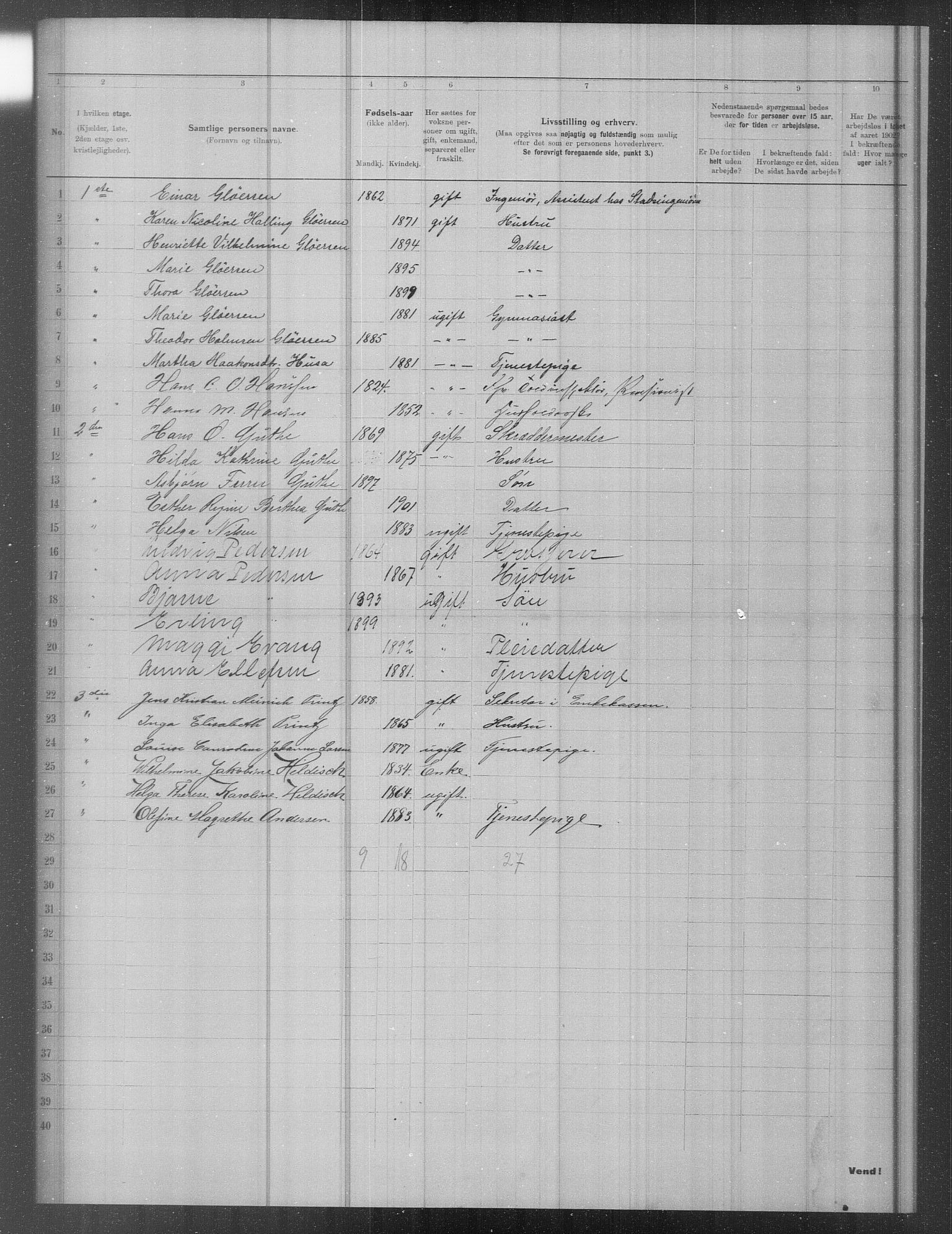 OBA, Municipal Census 1902 for Kristiania, 1902, p. 17413