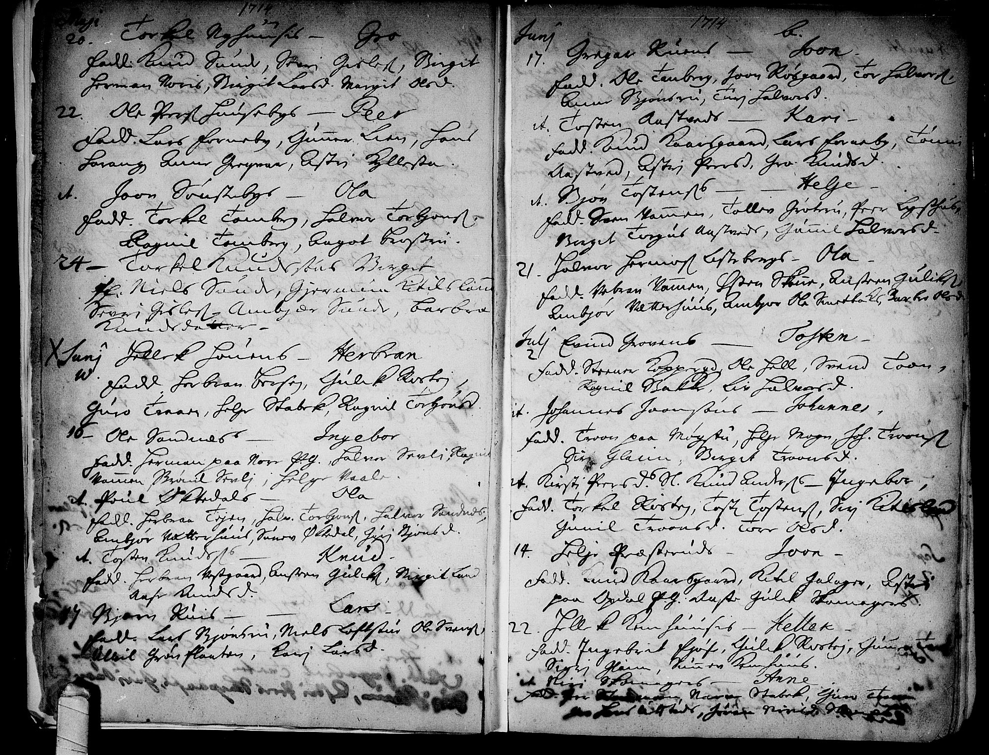 Rollag kirkebøker, AV/SAKO-A-240/F/Fa/L0002: Parish register (official) no. I 2, 1714-1742, p. 3