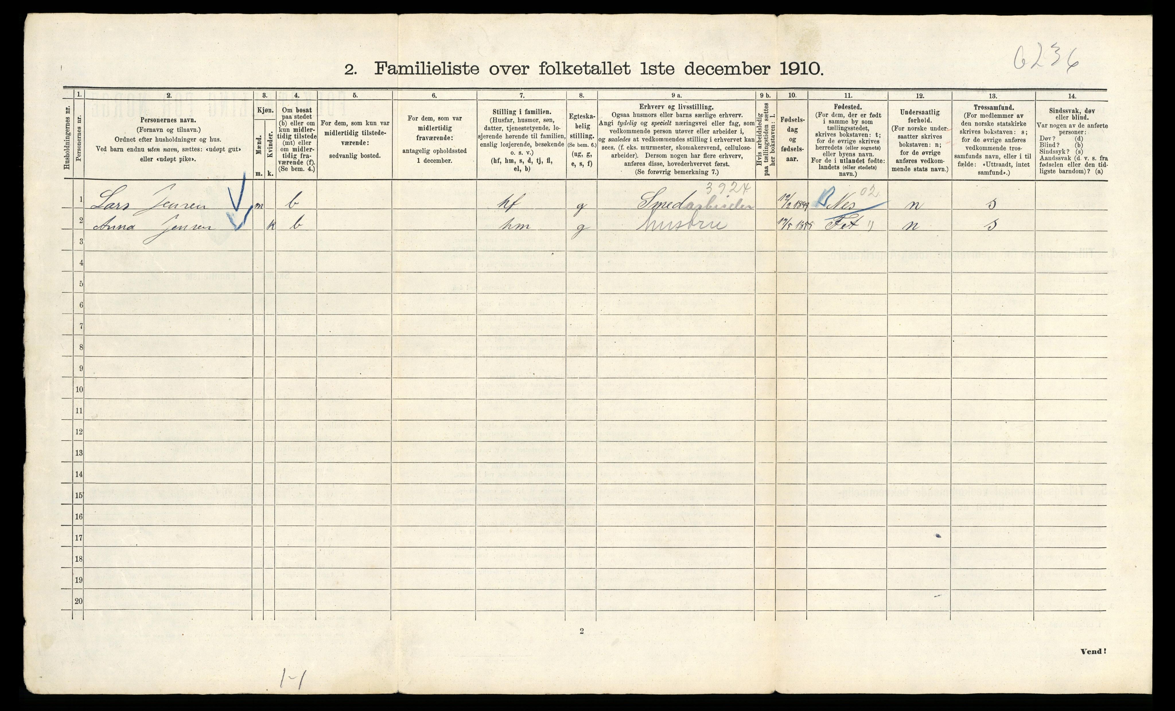 RA, 1910 census for Kristiania, 1910, p. 123728