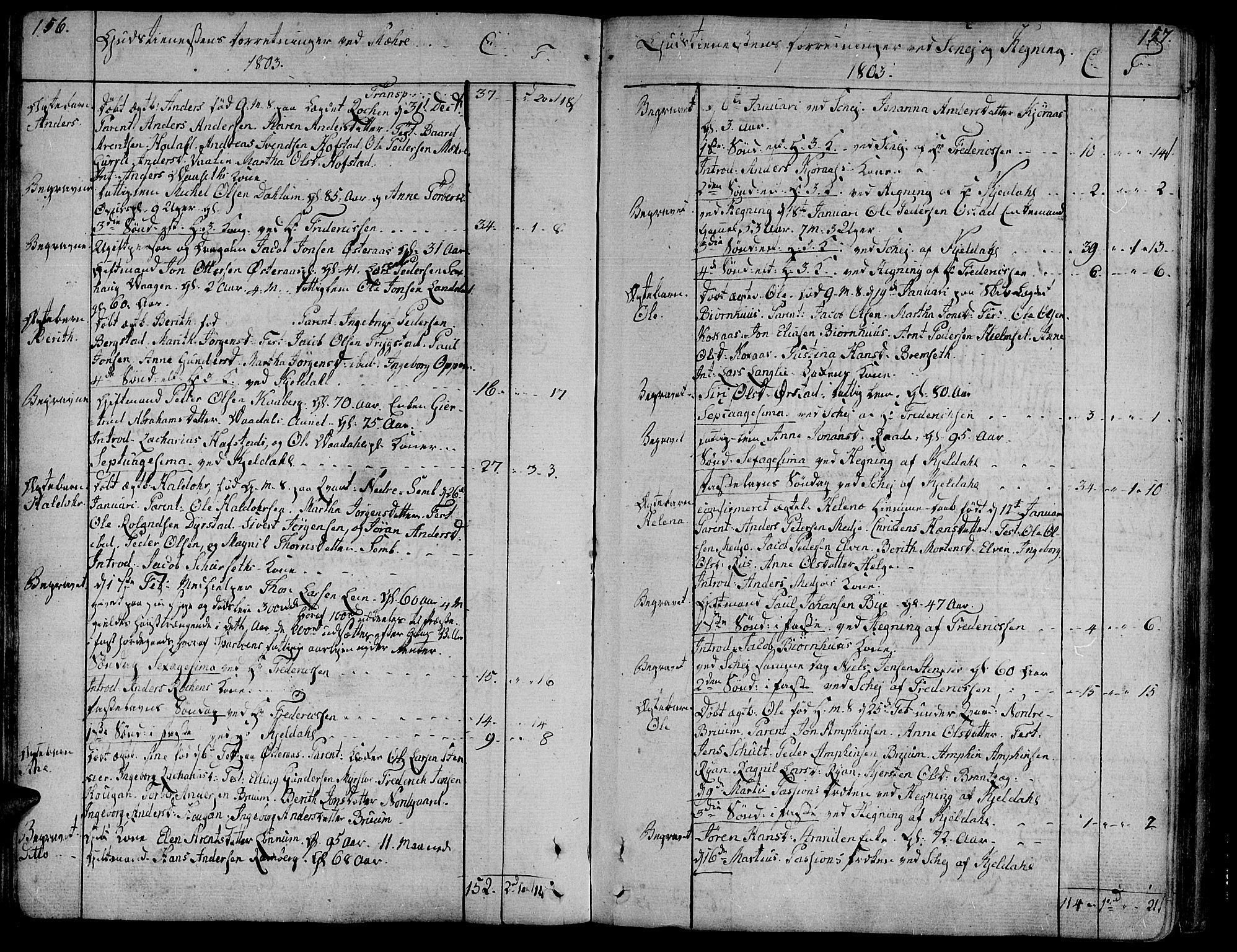 Ministerialprotokoller, klokkerbøker og fødselsregistre - Nord-Trøndelag, SAT/A-1458/735/L0332: Parish register (official) no. 735A03, 1795-1816, p. 156-157